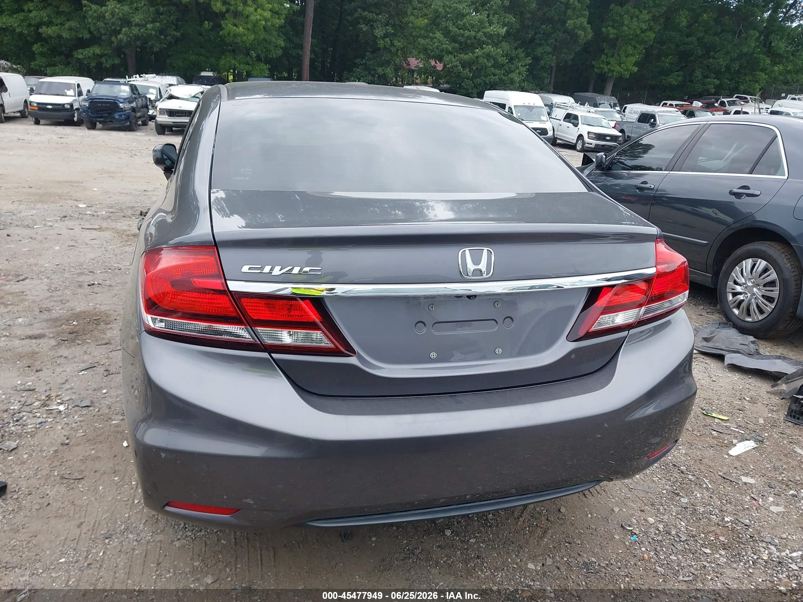 2015 Honda Civic Ex Gray vin: 19XFB2F87FE033820