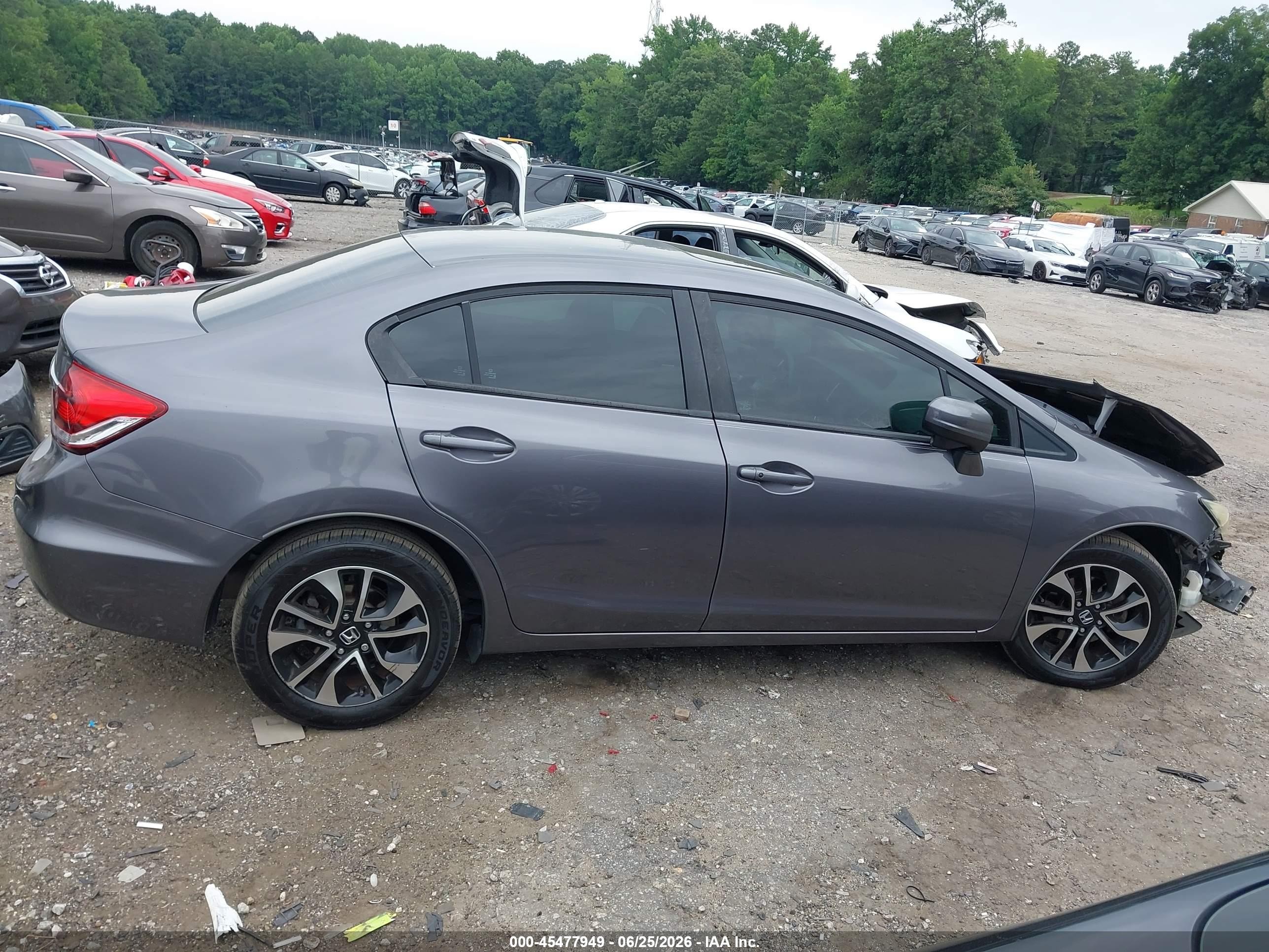 2015 Honda Civic Ex Gray vin: 19XFB2F87FE033820
