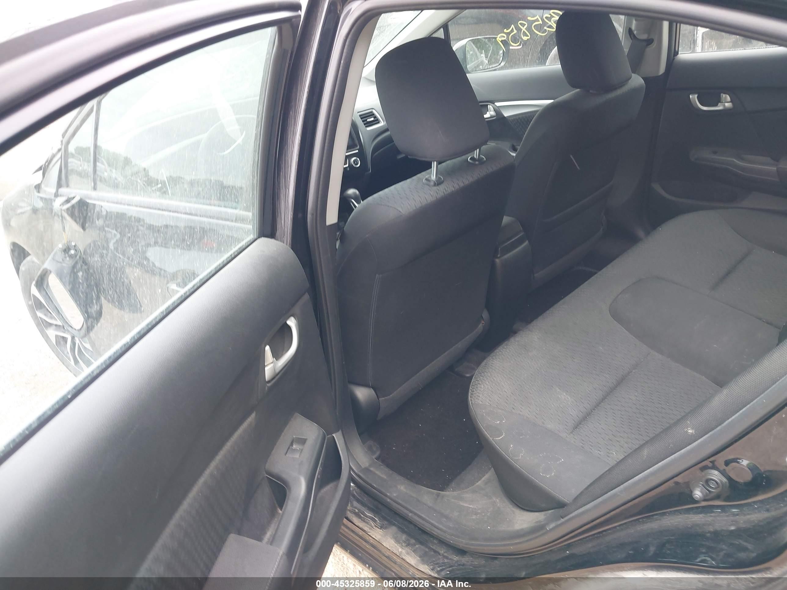 2015 Honda Civic Ex Черный vin: 19XFB2F87FE052125