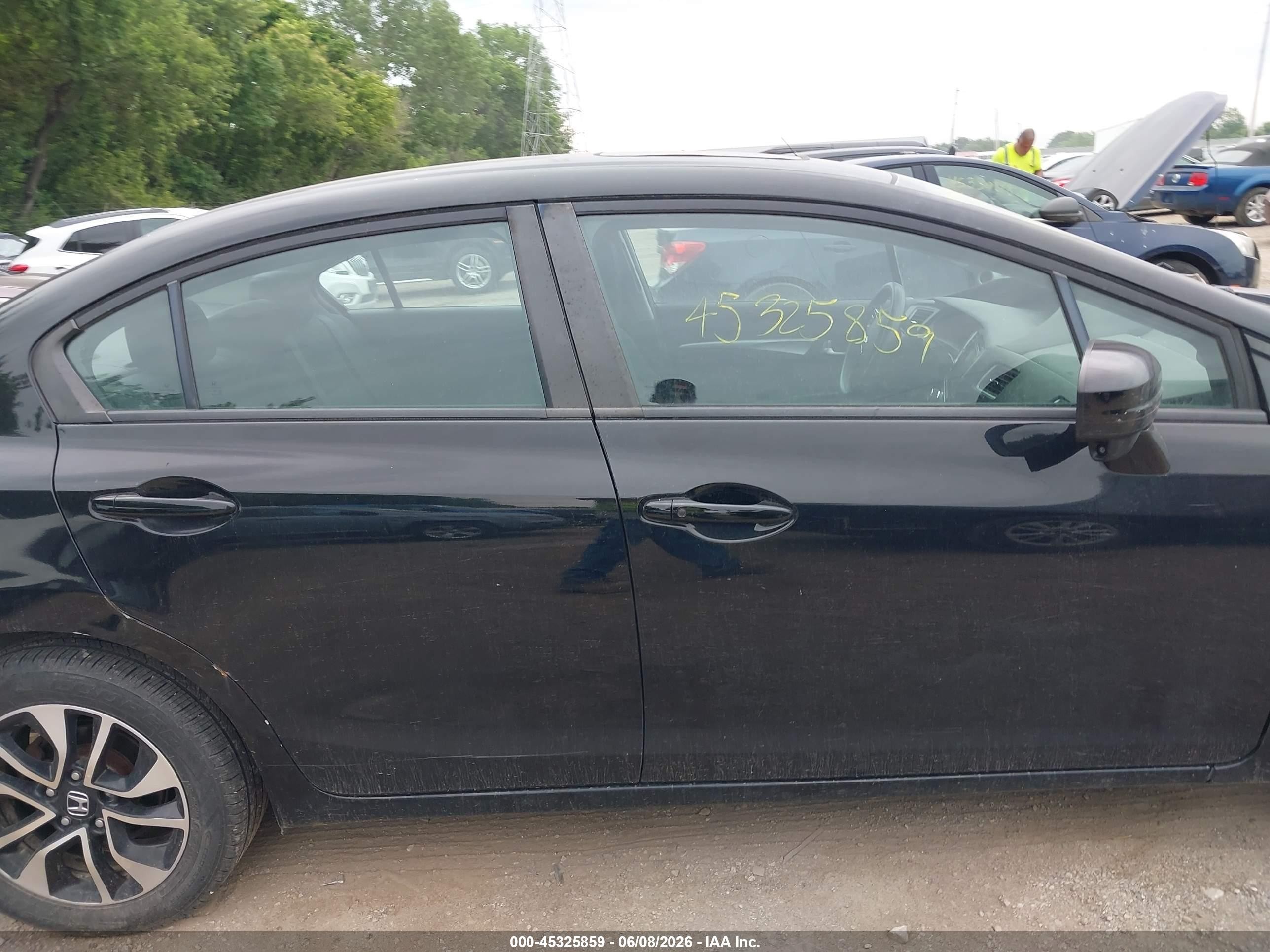 2015 Honda Civic Ex Черный vin: 19XFB2F87FE052125