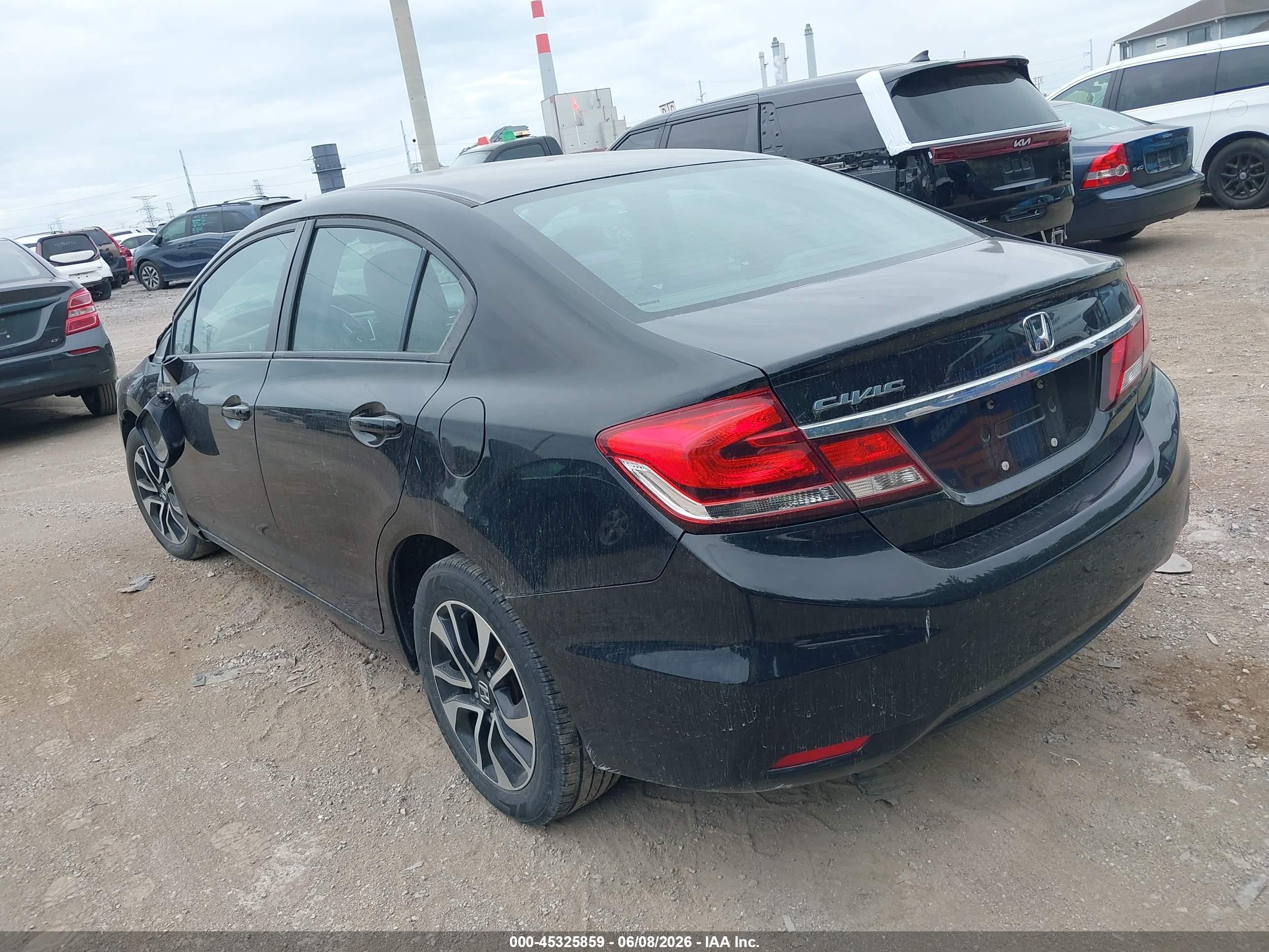2015 Honda Civic Ex Черный vin: 19XFB2F87FE052125