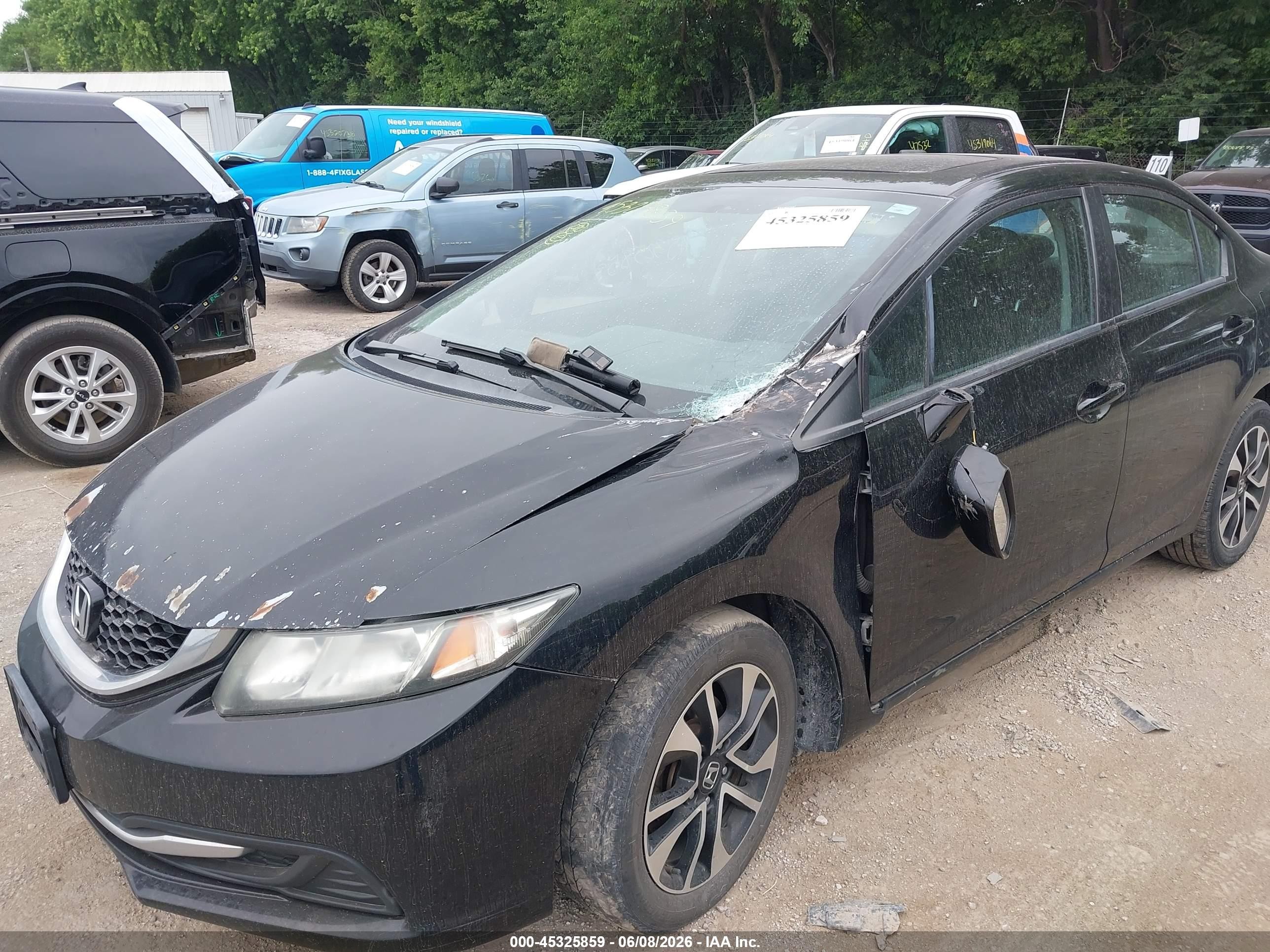 2015 Honda Civic Ex Черный vin: 19XFB2F87FE052125