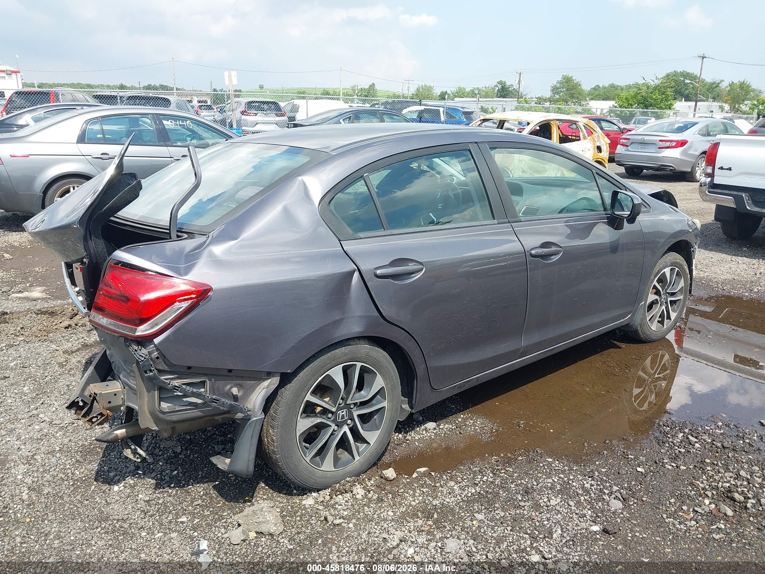 2015 Honda Civic Ex Gray vin: 19XFB2F87FE055283