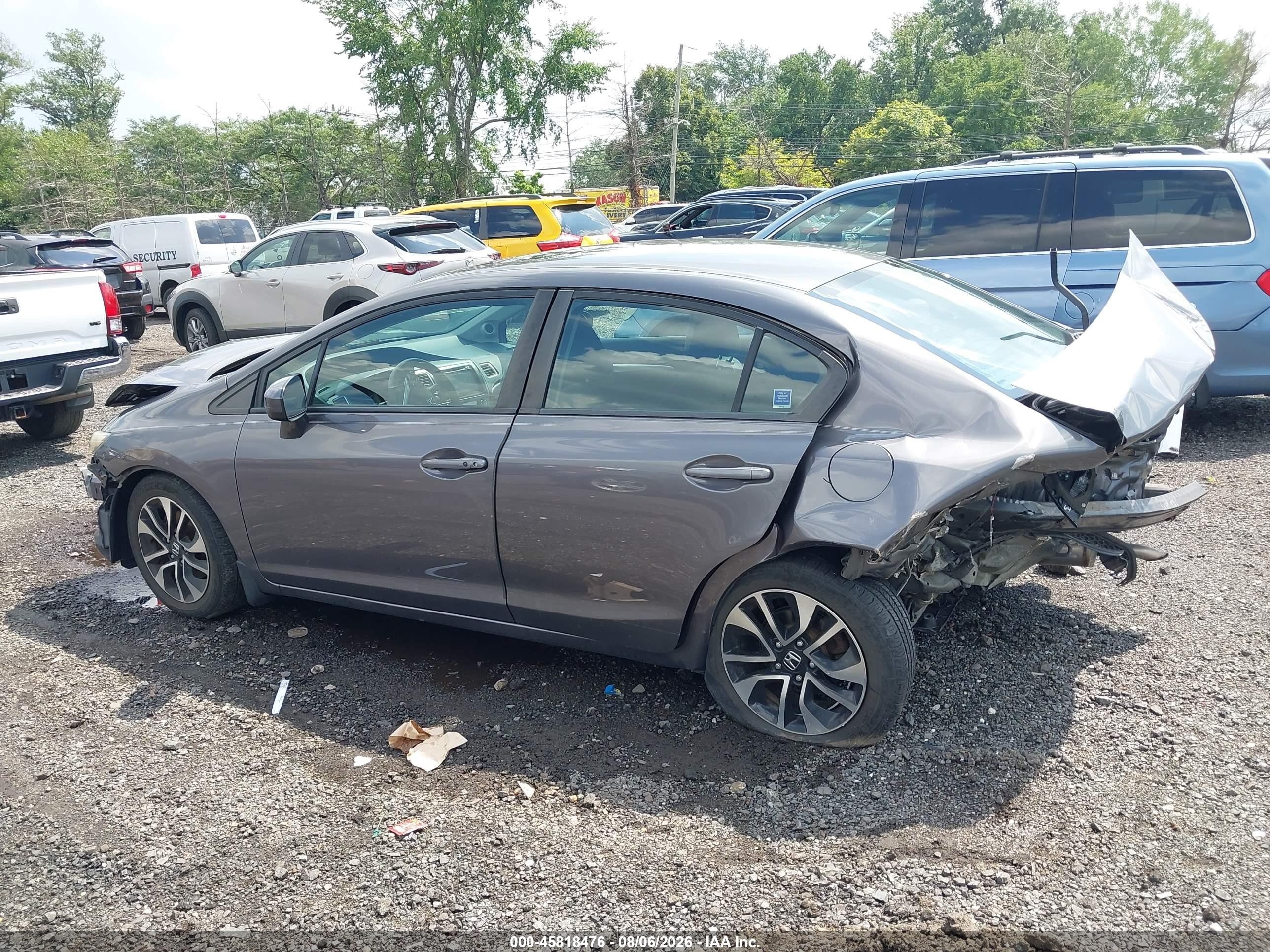 2015 Honda Civic Ex Gray vin: 19XFB2F87FE055283