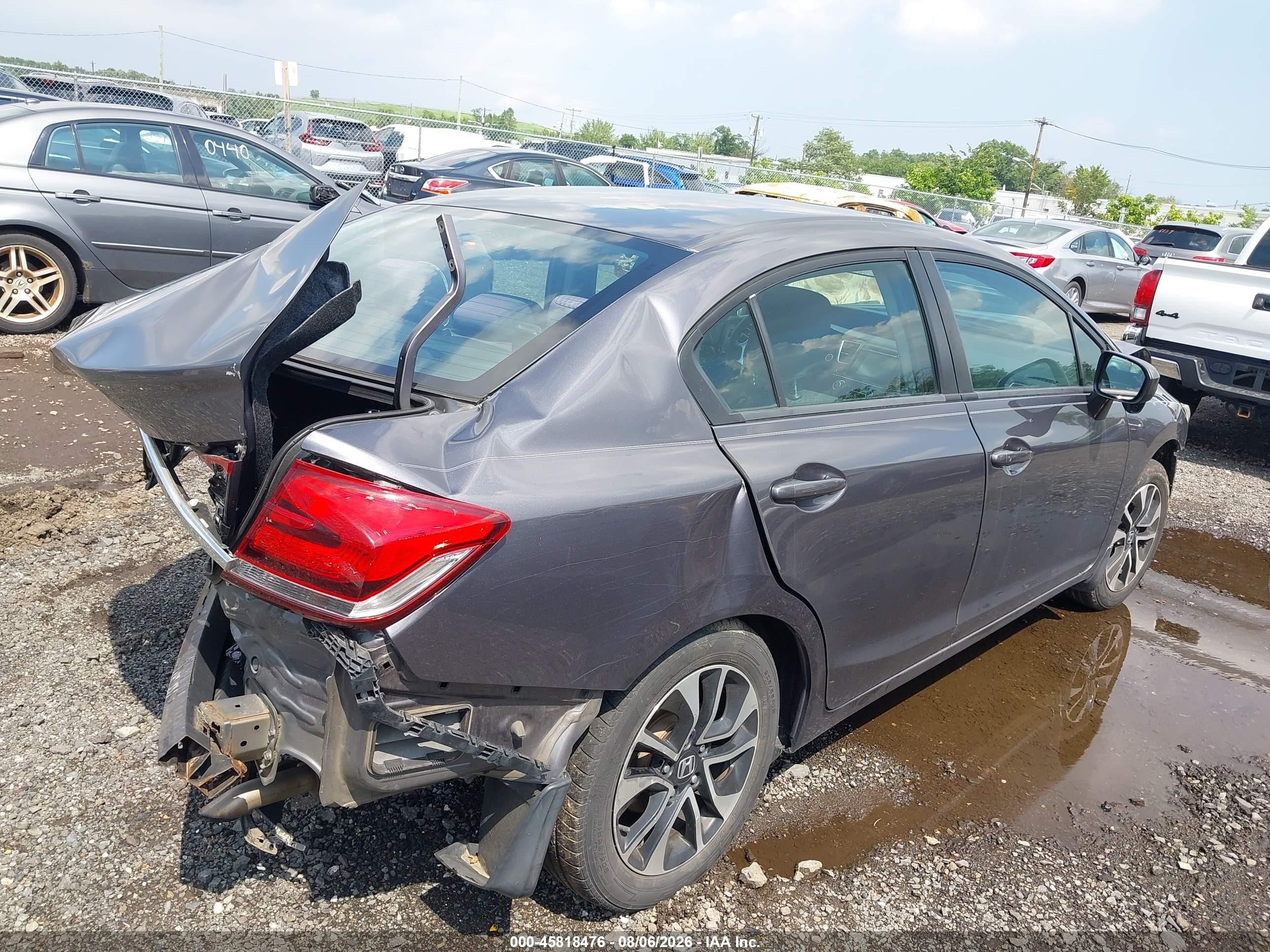 2015 Honda Civic Ex Gray vin: 19XFB2F87FE055283