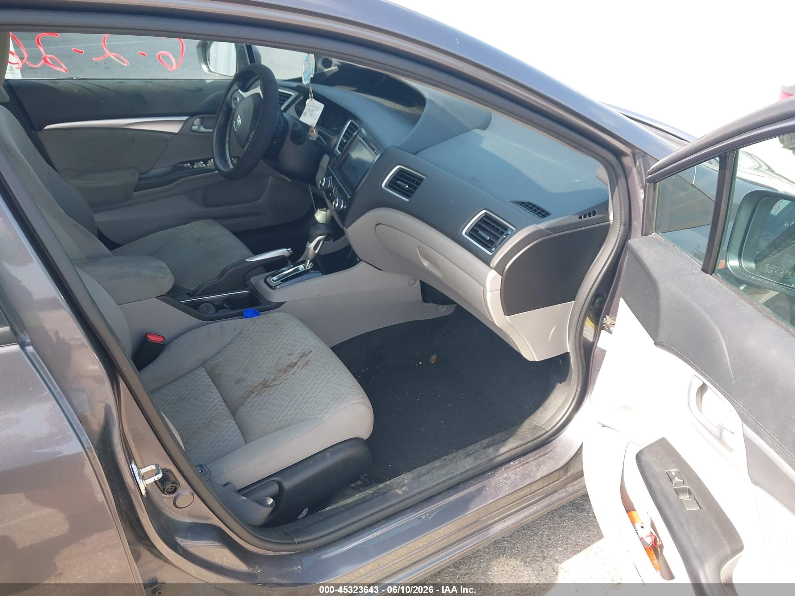 2015 Honda Civic Ex Gray vin: 19XFB2F87FE067045