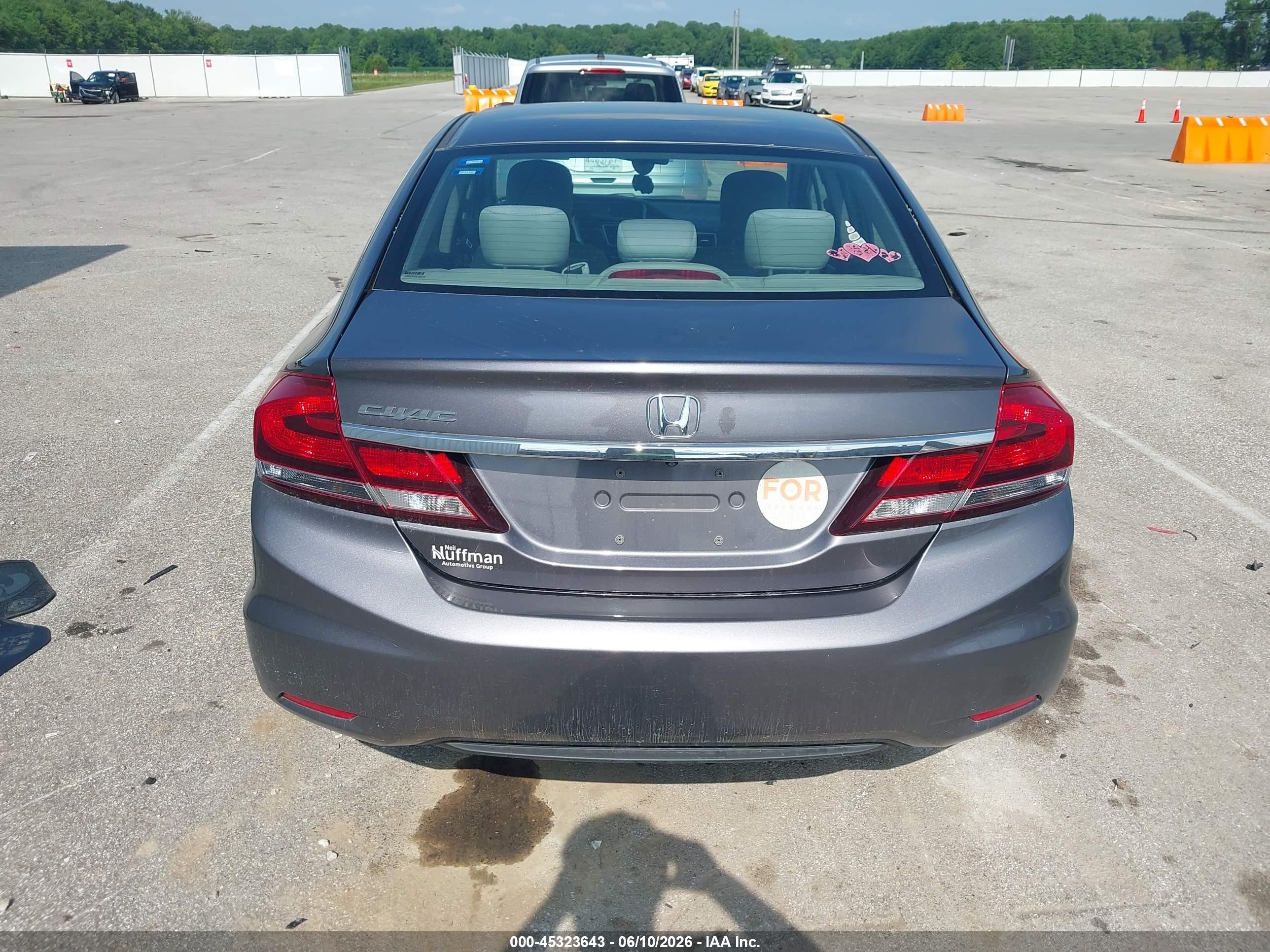 2015 Honda Civic Ex Gray vin: 19XFB2F87FE067045