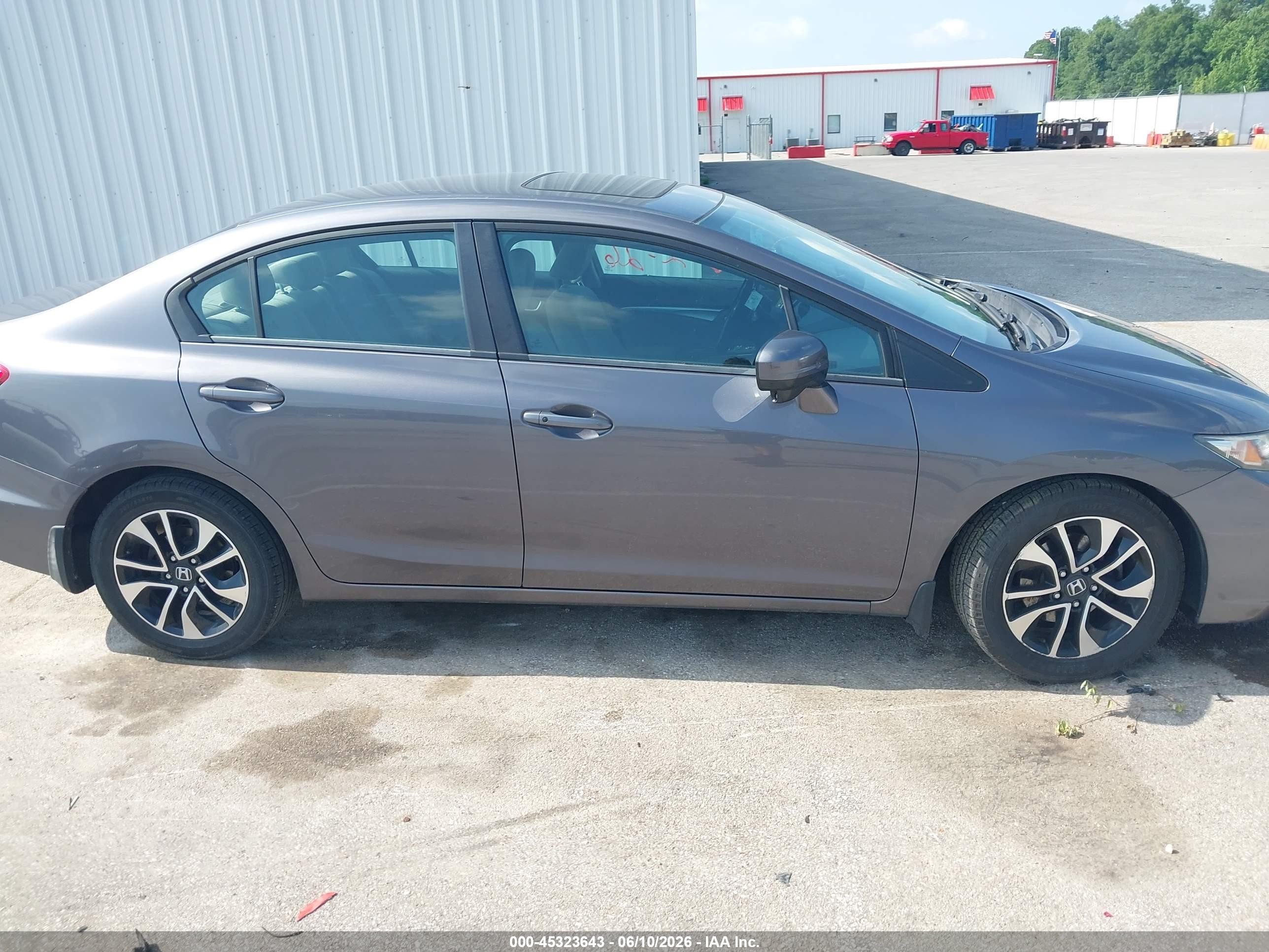 2015 Honda Civic Ex Gray vin: 19XFB2F87FE067045