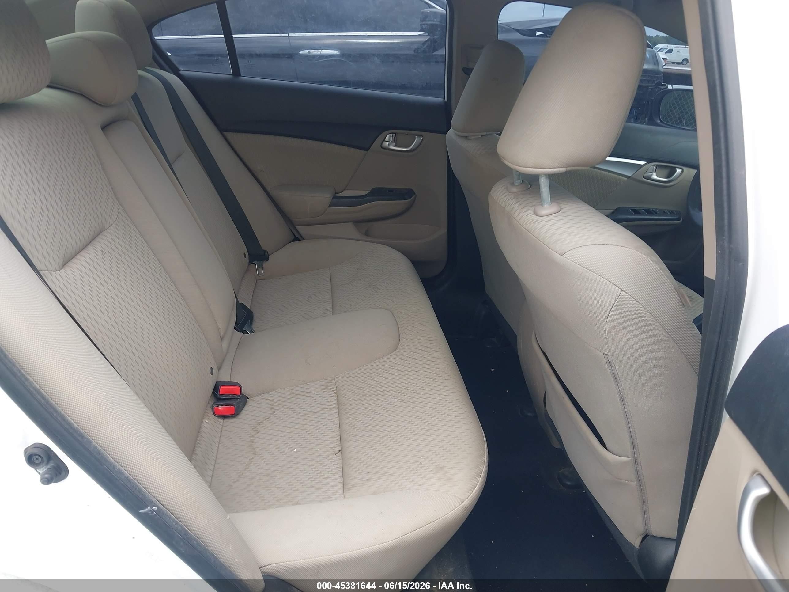 2015 Honda Civic Ex White vin: 19XFB2F87FE081768