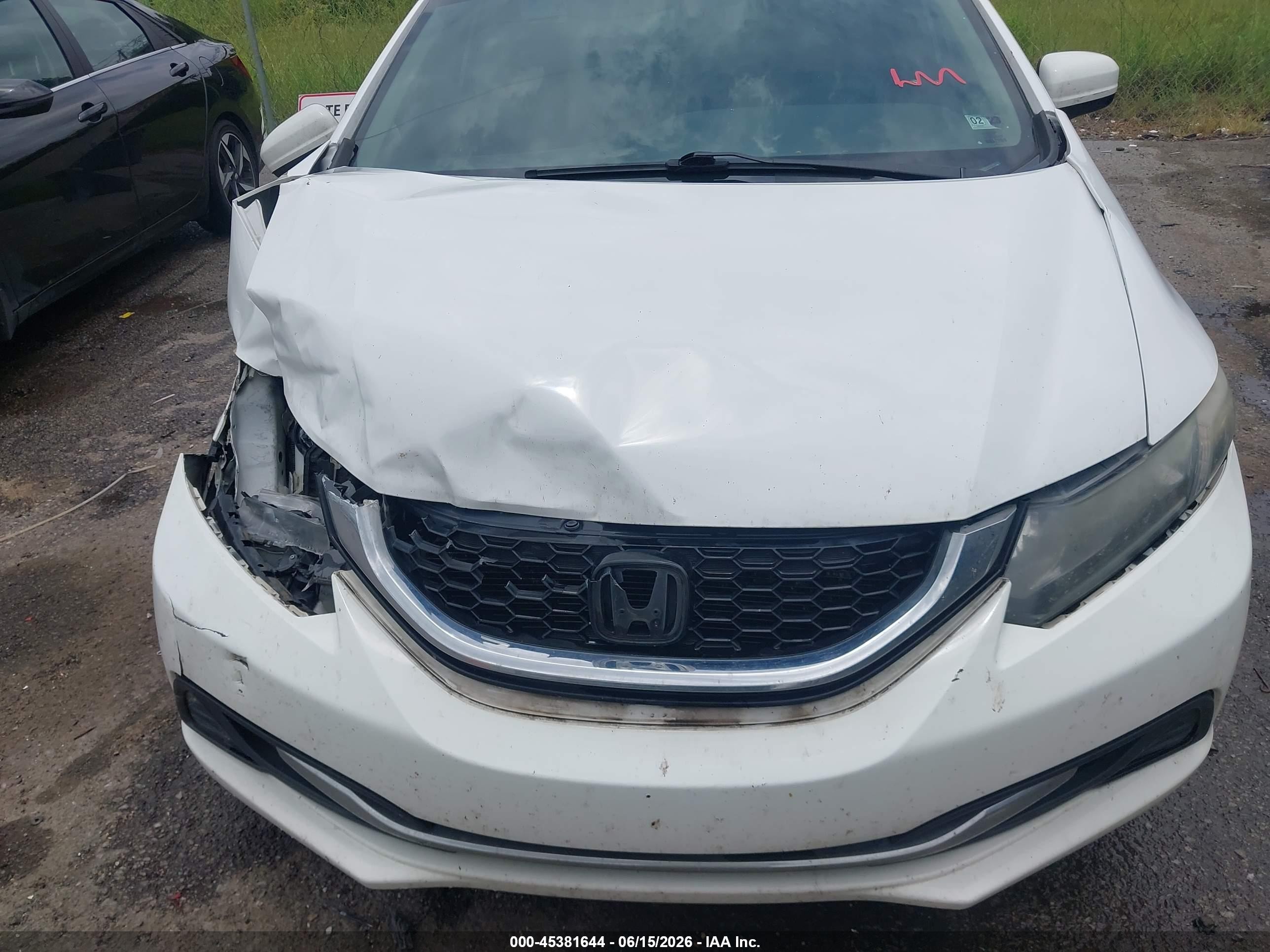 2015 Honda Civic Ex White vin: 19XFB2F87FE081768