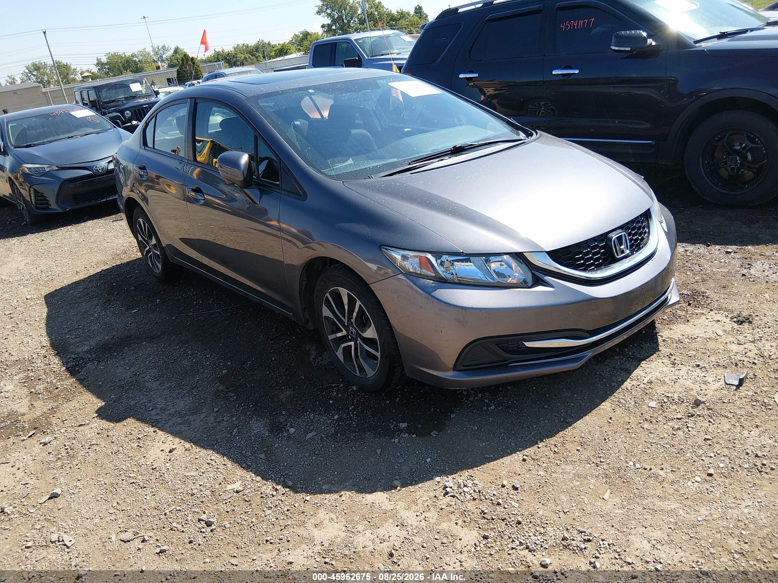2015 Honda Civic Ex Gray vin: 19XFB2F87FE082760