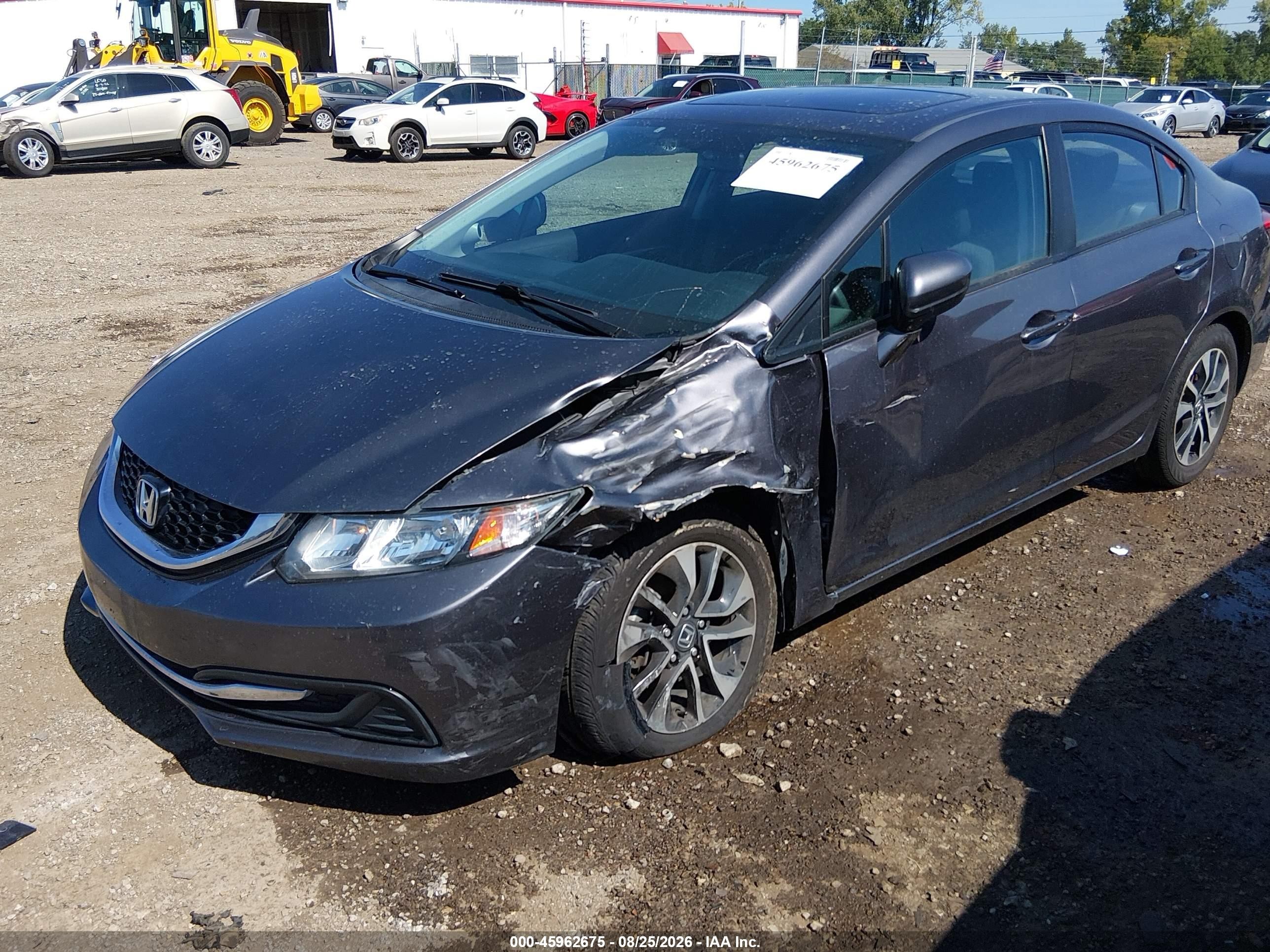 2015 Honda Civic Ex Gray vin: 19XFB2F87FE082760
