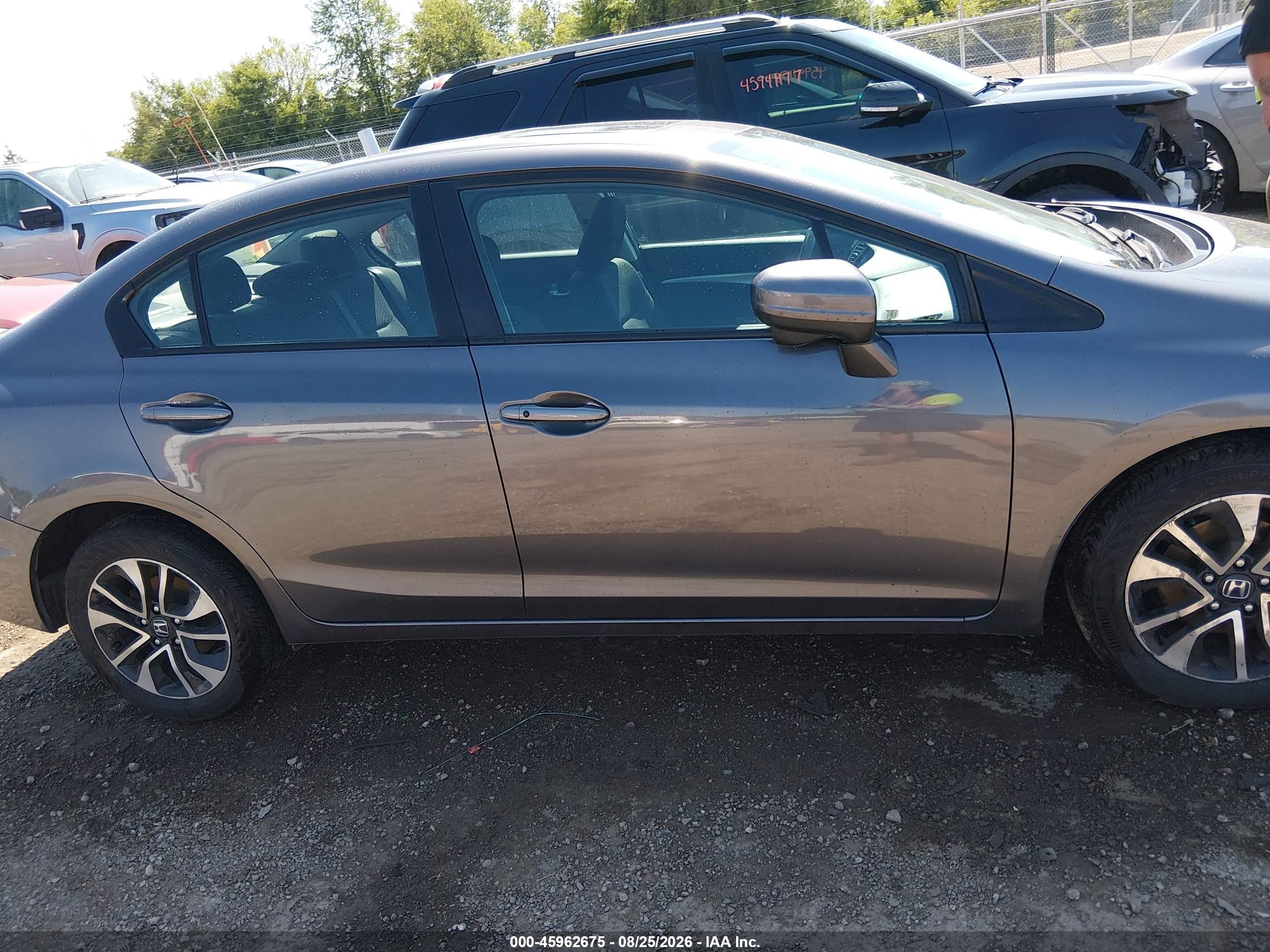 2015 Honda Civic Ex Gray vin: 19XFB2F87FE082760