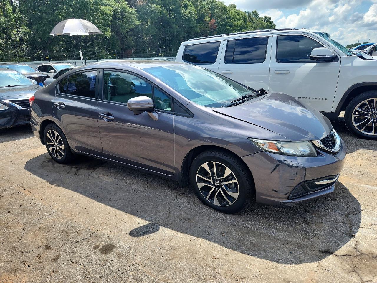 2015 Honda Civic Ex Серебряный vin: 19XFB2F87FE085612