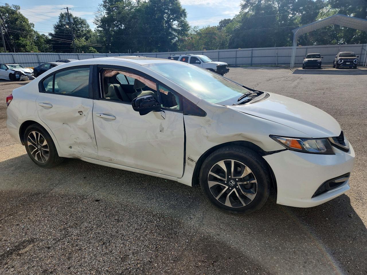 2015 Honda Civic Ex White vin: 19XFB2F87FE095718