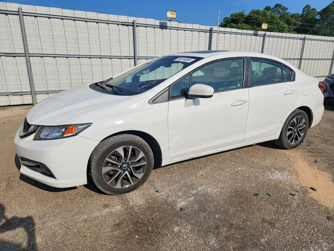2015 Honda Civic Ex White vin: 19XFB2F87FE095718