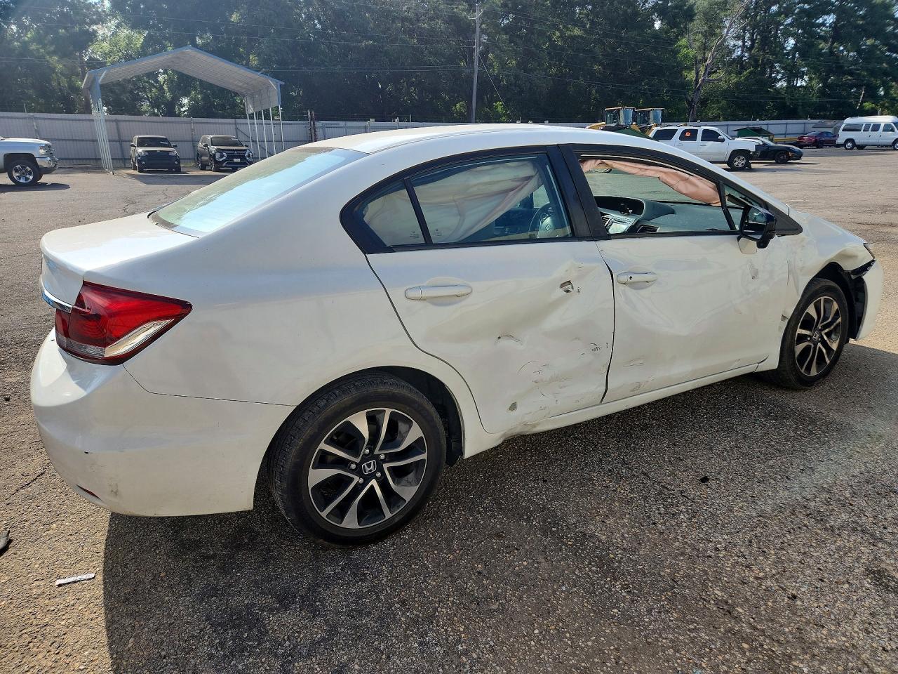 2015 Honda Civic Ex White vin: 19XFB2F87FE095718