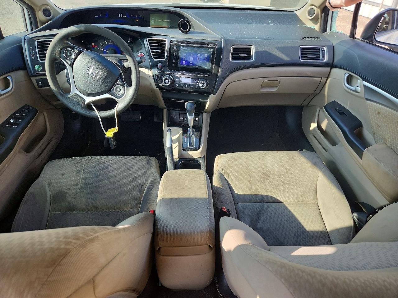 2015 Honda Civic Ex White vin: 19XFB2F87FE095718