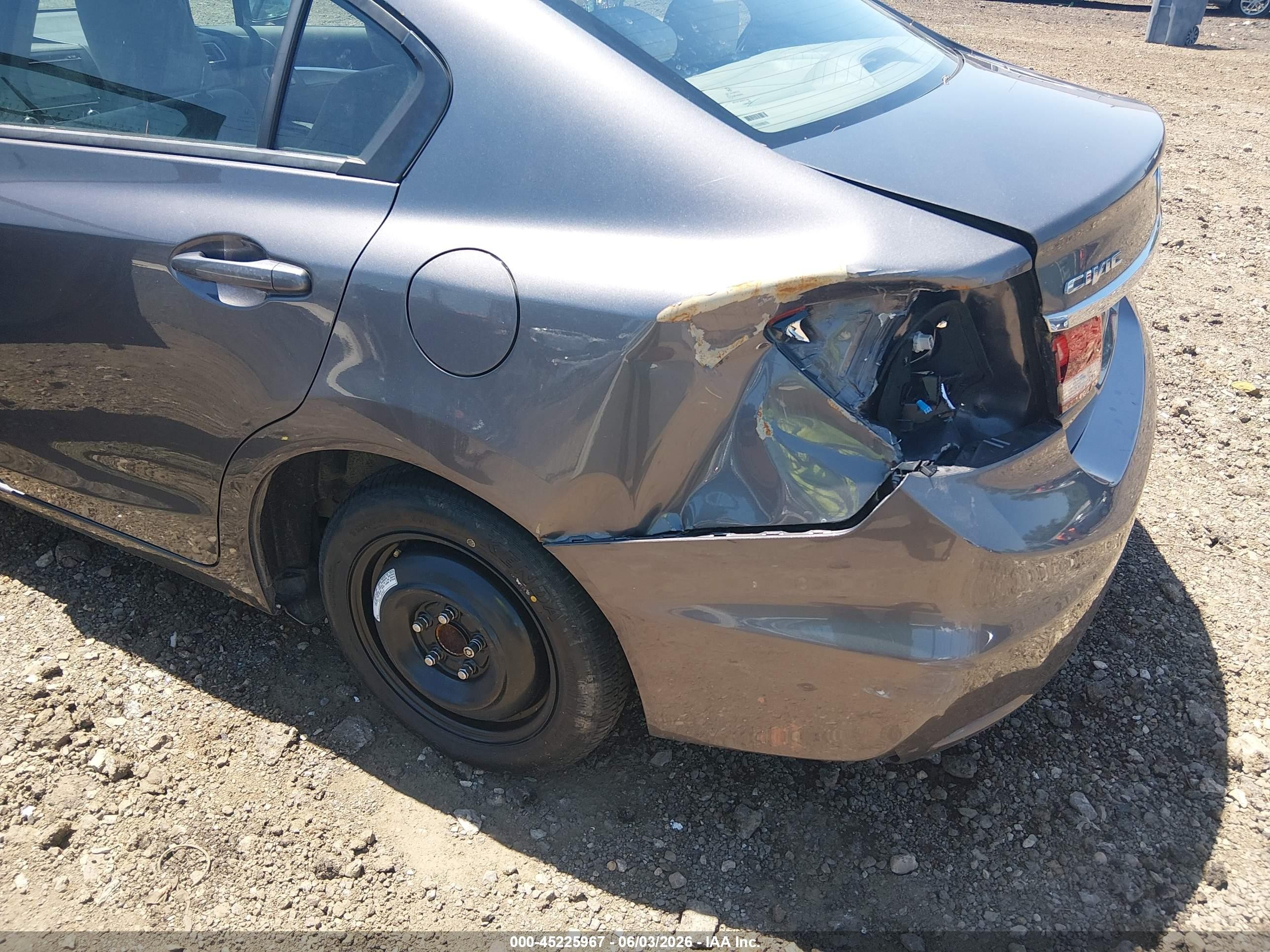 2015 Honda Civic Ex Серый vin: 19XFB2F87FE223634