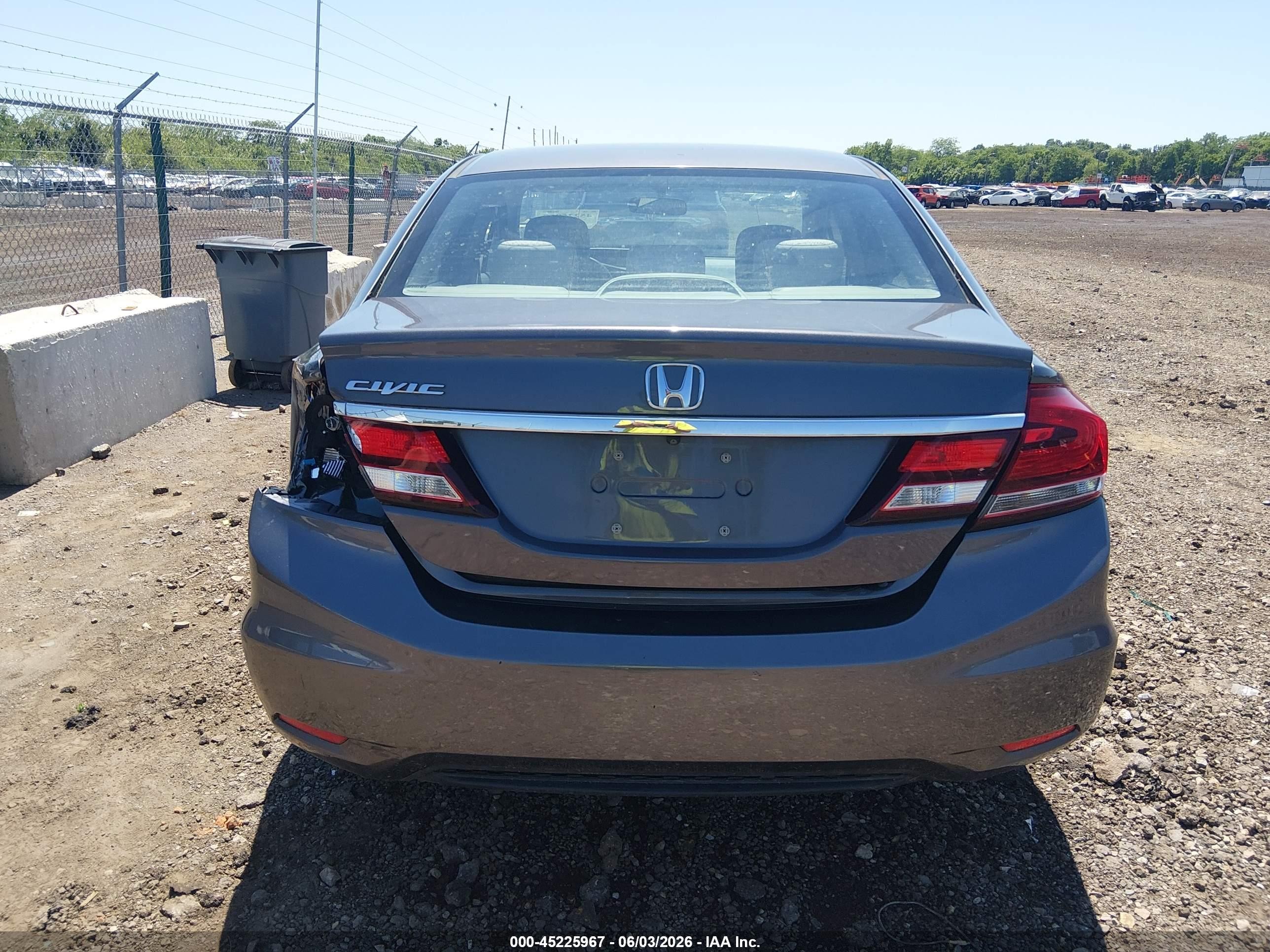 2015 Honda Civic Ex Серый vin: 19XFB2F87FE223634