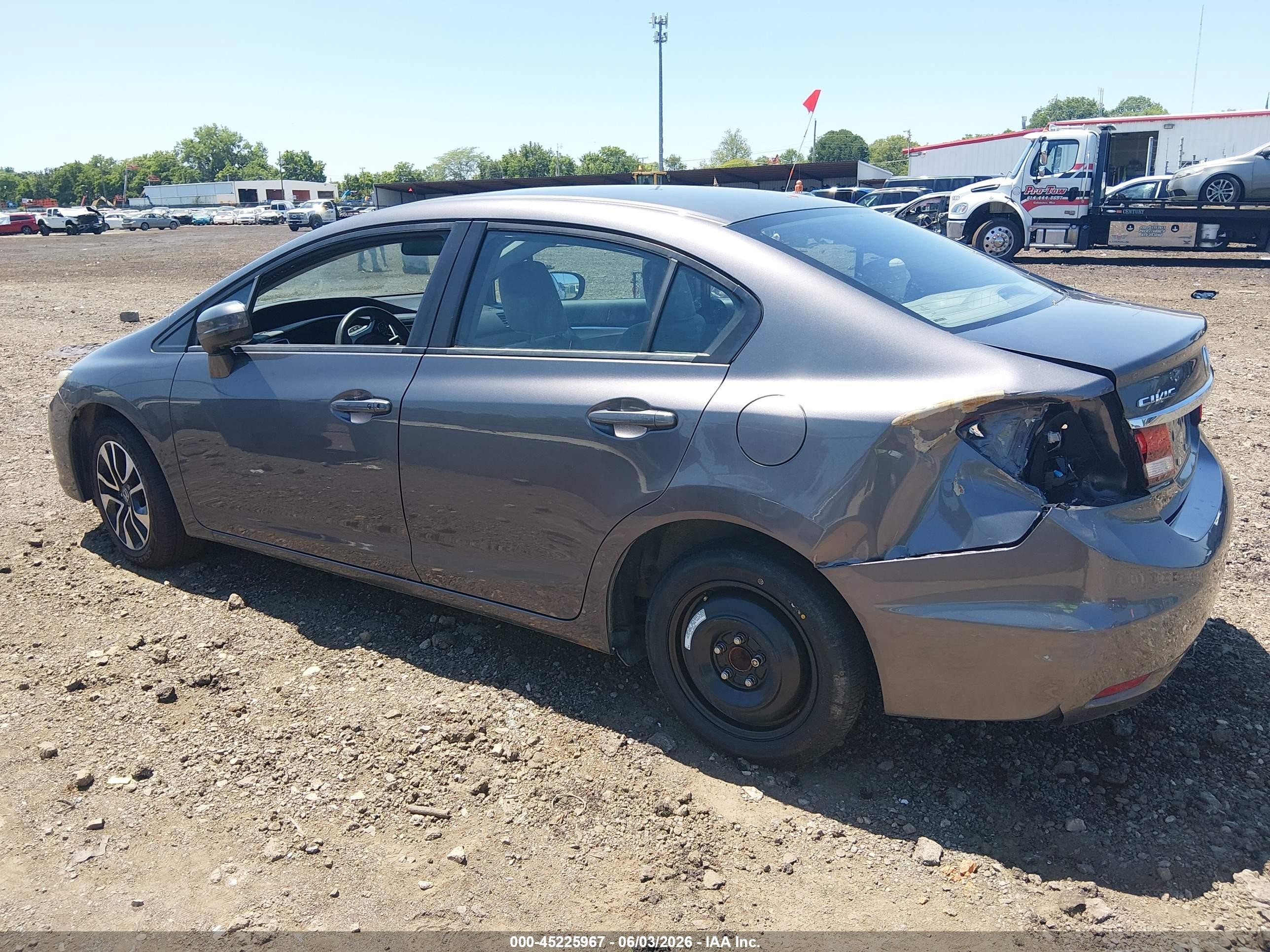 2015 Honda Civic Ex Серый vin: 19XFB2F87FE223634