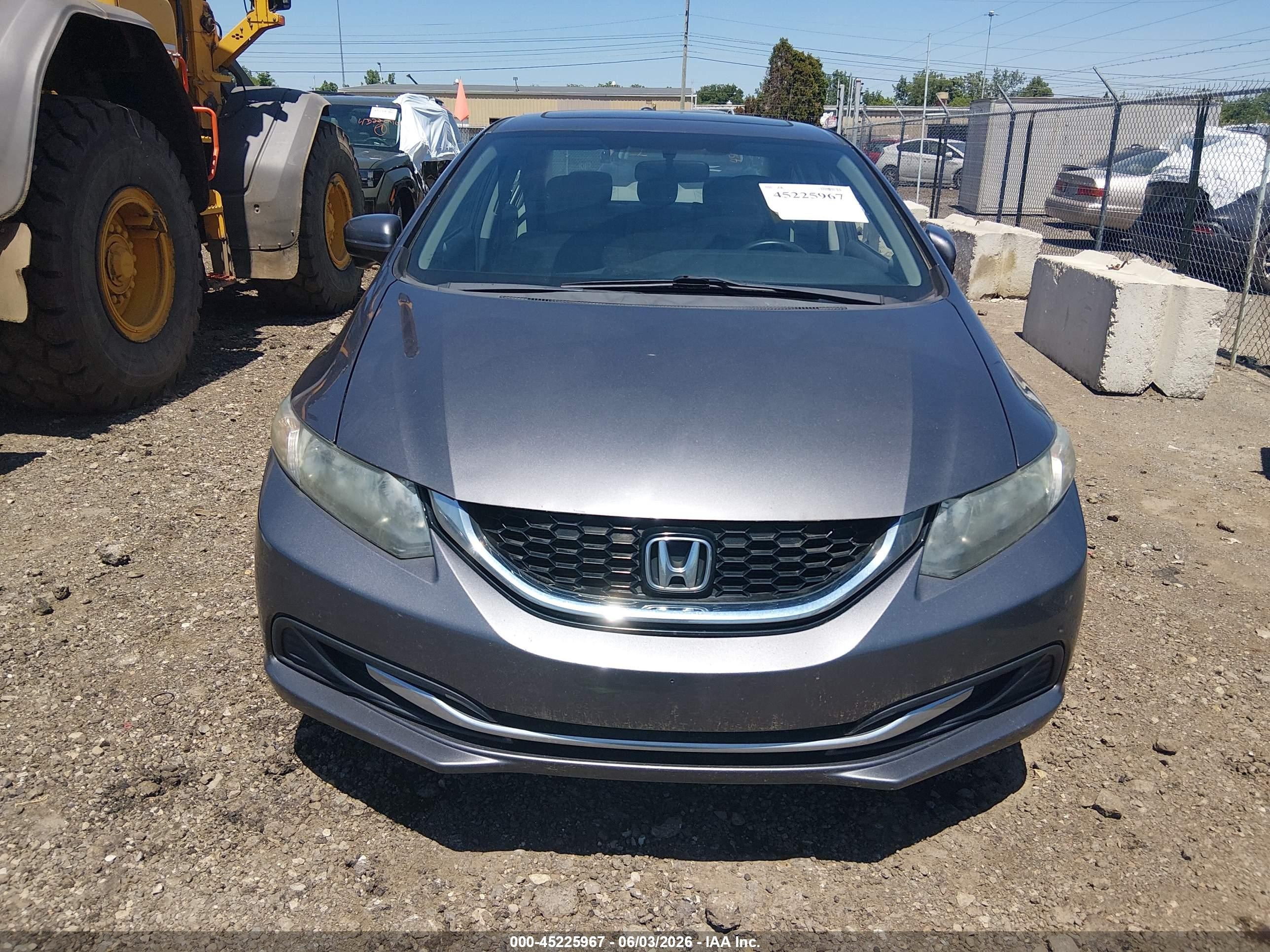 2015 Honda Civic Ex Серый vin: 19XFB2F87FE223634