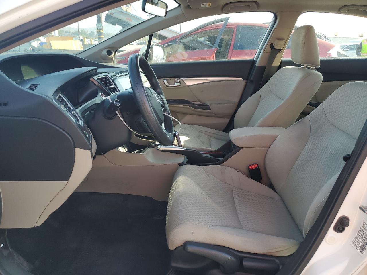2015 Honda Civic Ex White vin: 19XFB2F87FE241566