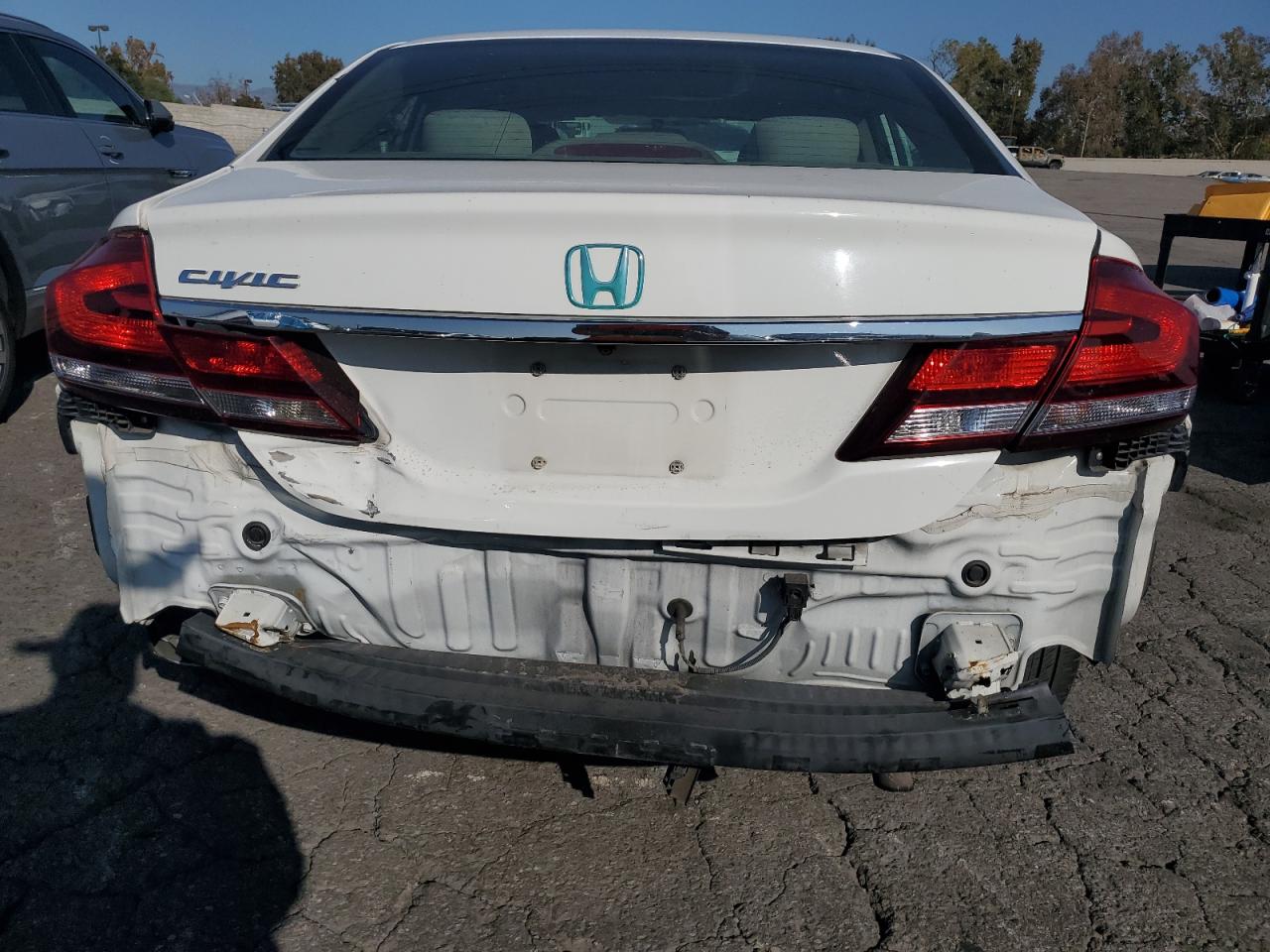 2015 Honda Civic Ex White vin: 19XFB2F87FE241566