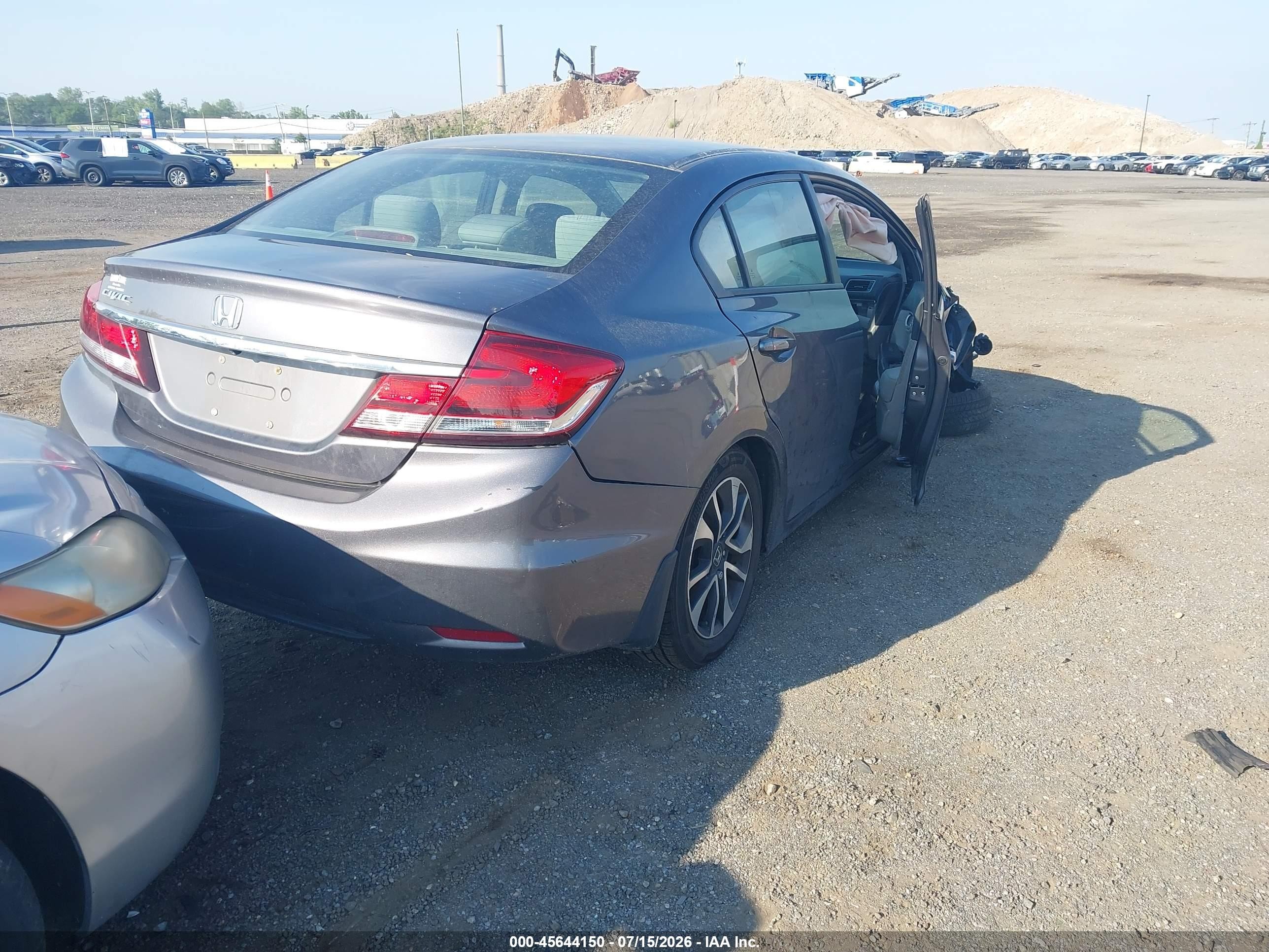 2015 Honda Civic Ex Gray vin: 19XFB2F87FE297734