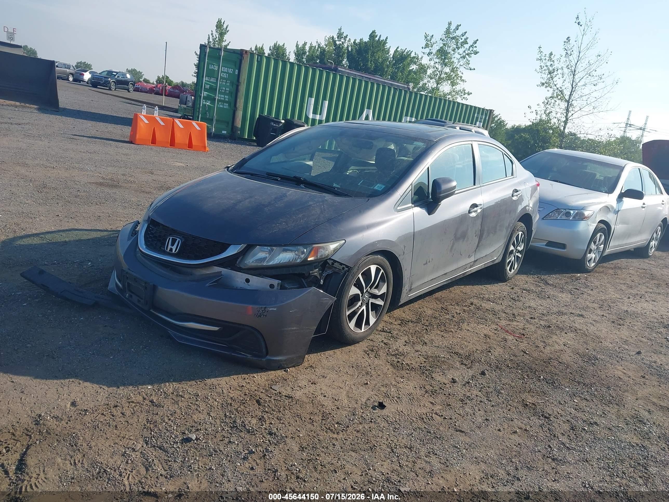 2015 Honda Civic Ex Gray vin: 19XFB2F87FE297734