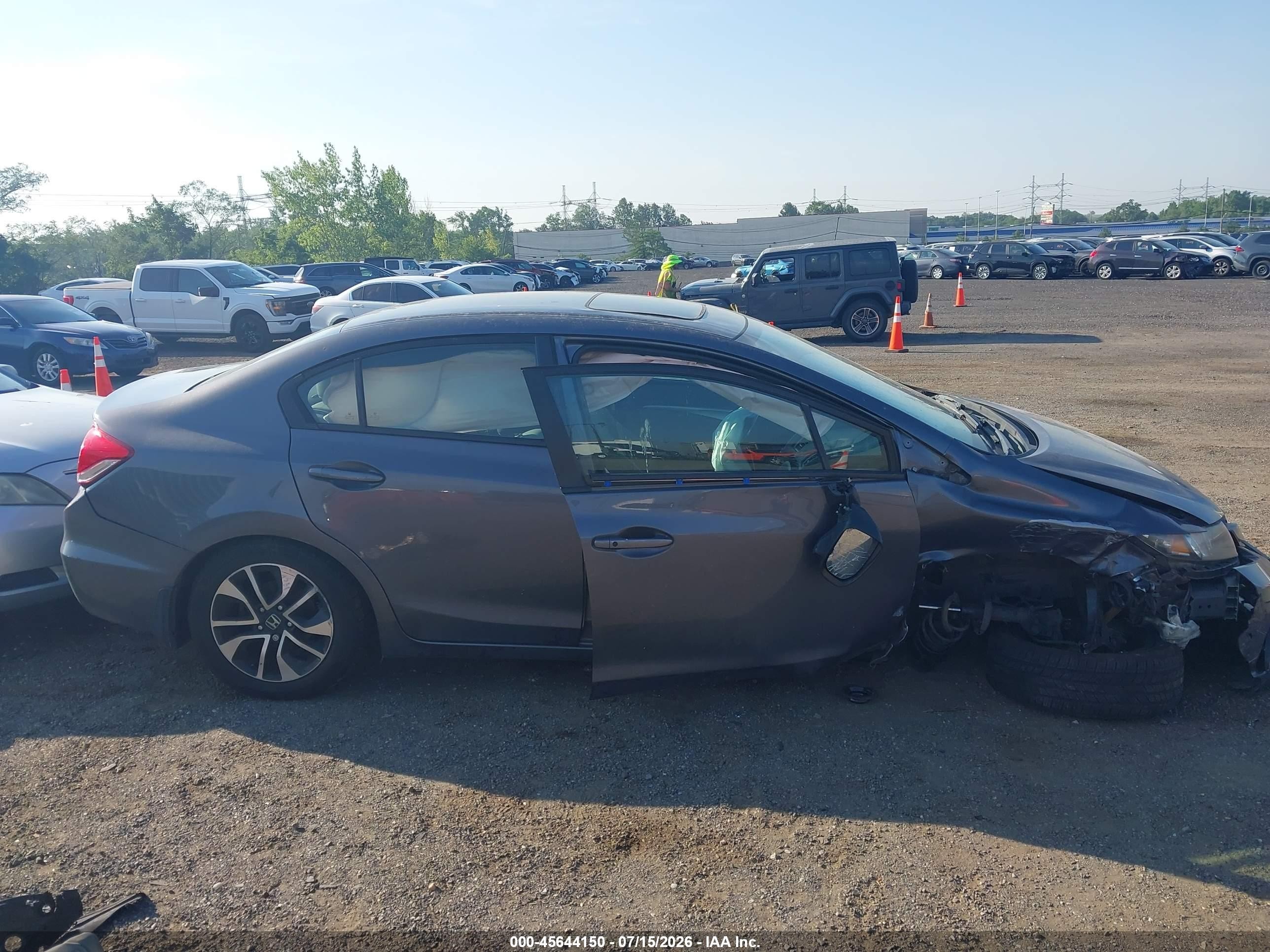 2015 Honda Civic Ex Gray vin: 19XFB2F87FE297734
