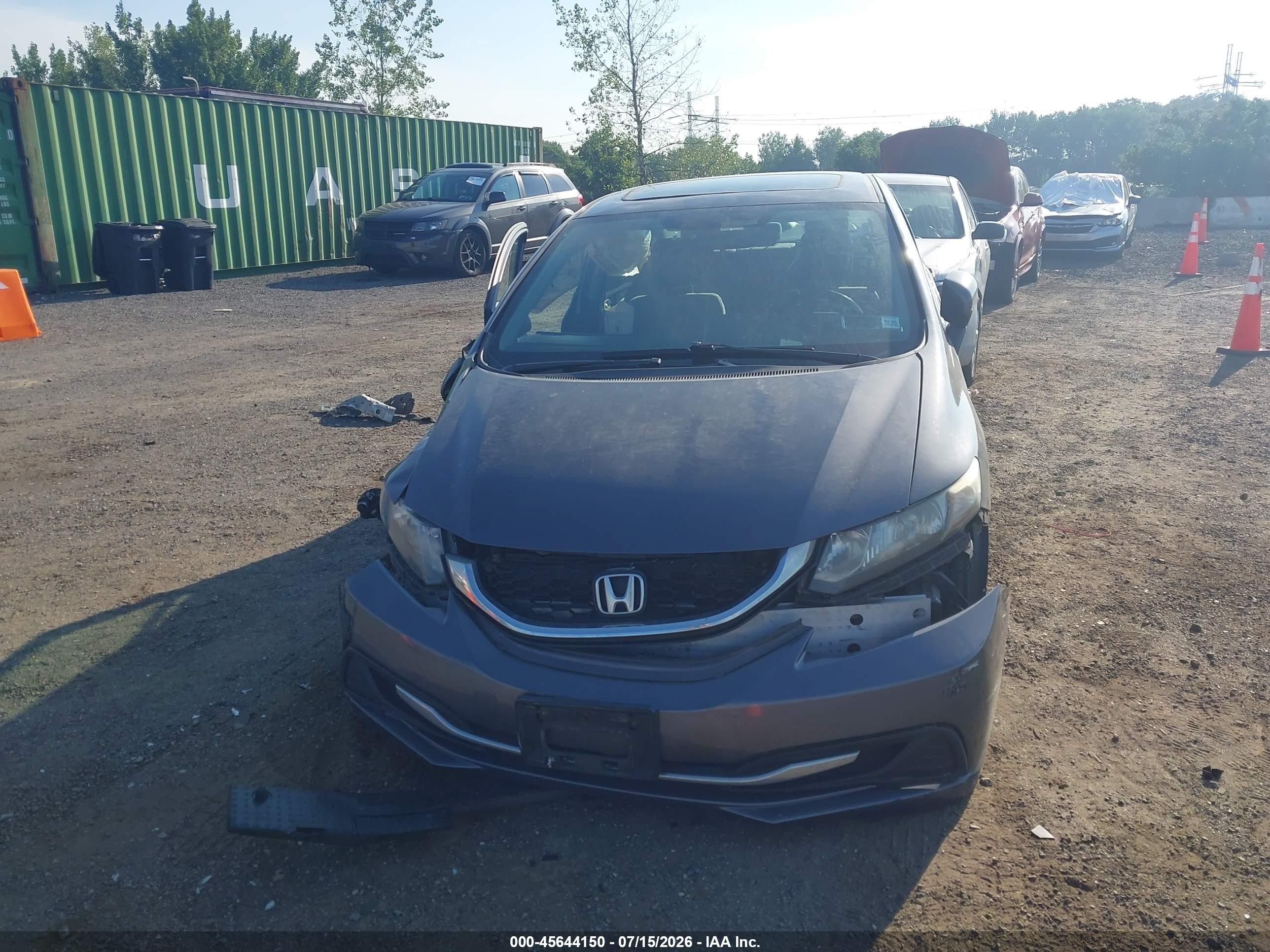 2015 Honda Civic Ex Gray vin: 19XFB2F87FE297734