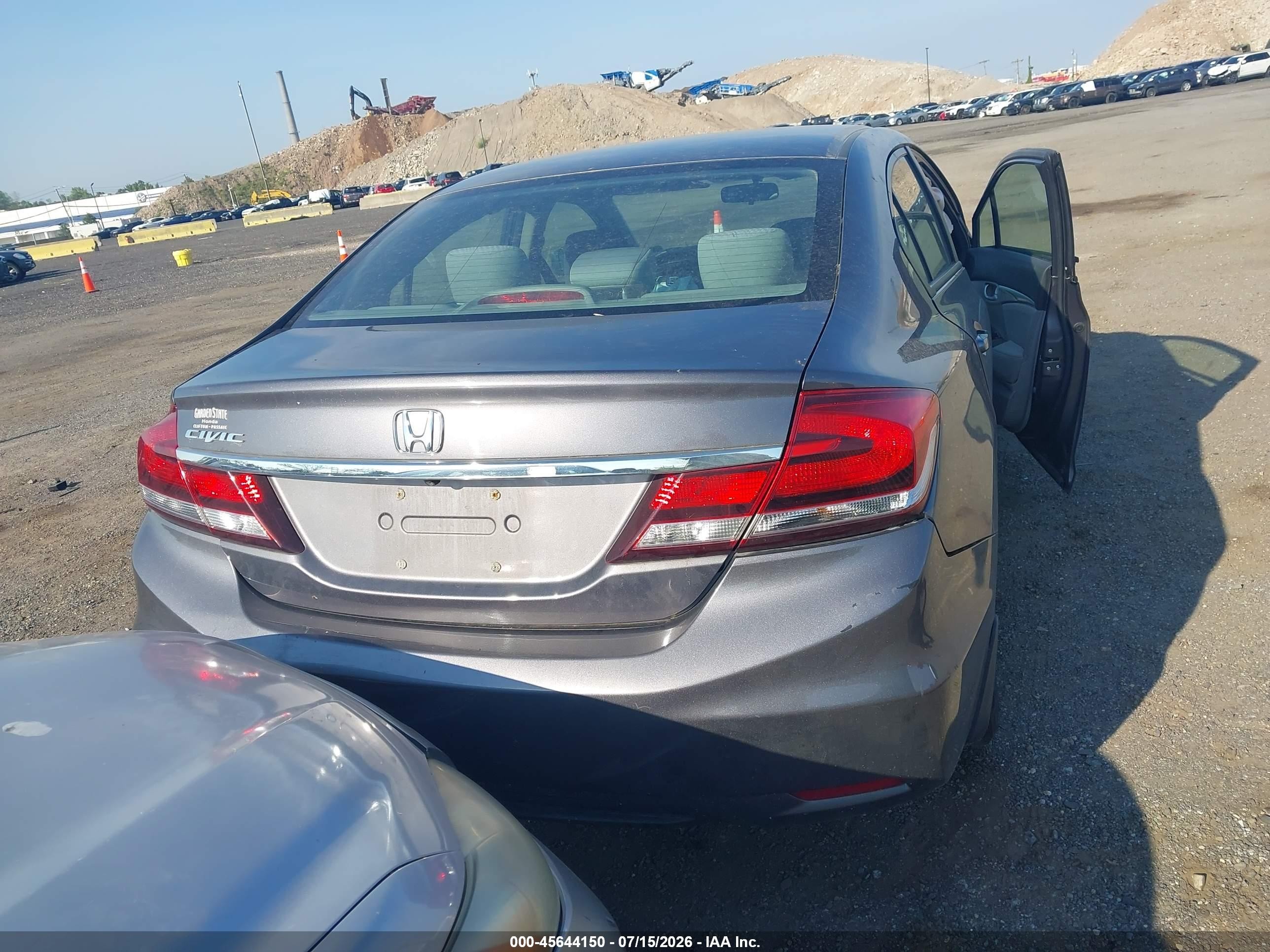 2015 Honda Civic Ex Gray vin: 19XFB2F87FE297734
