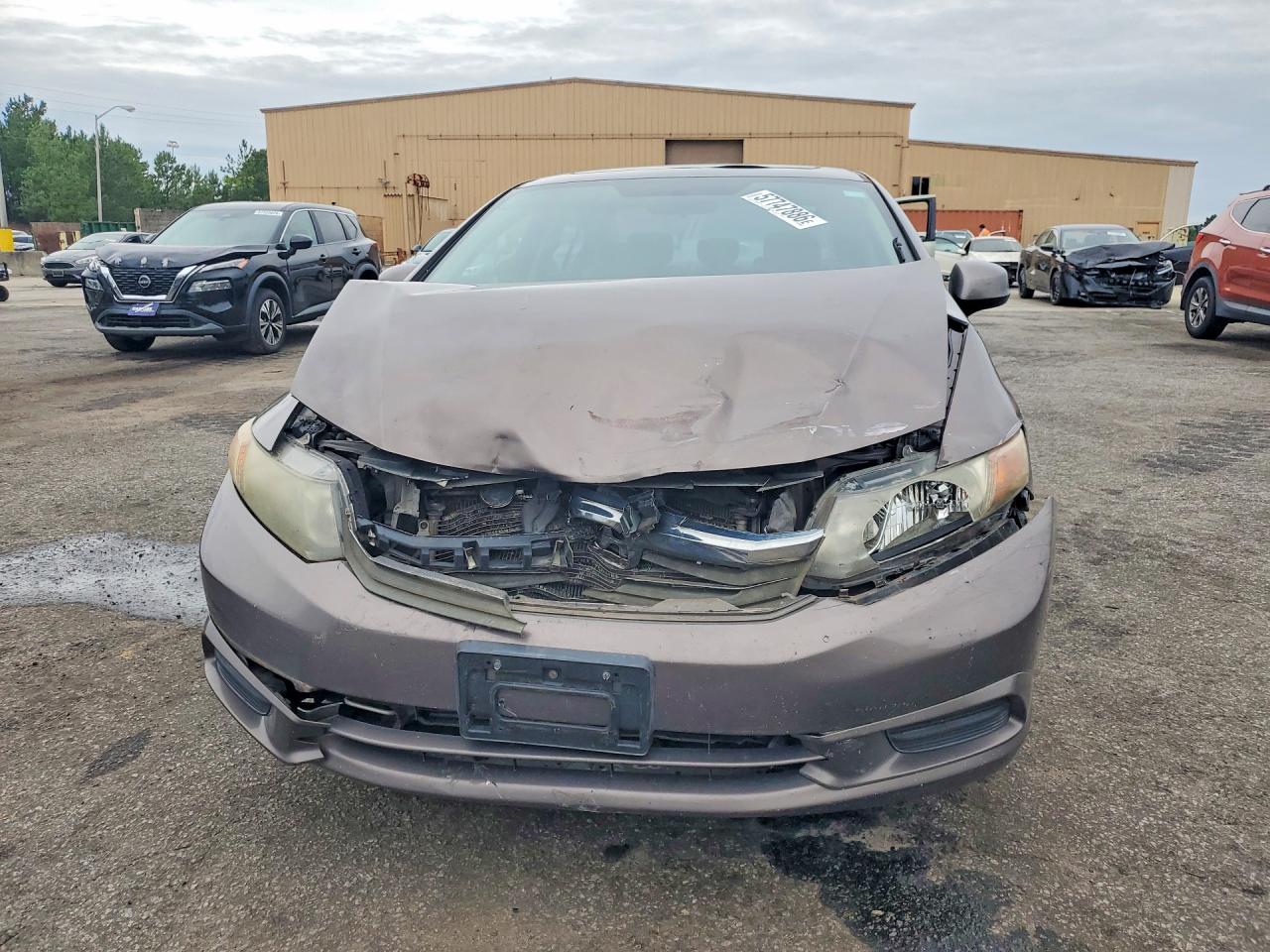 2012 Honda Civic Ex Brown vin: 19XFB2F88CE004922