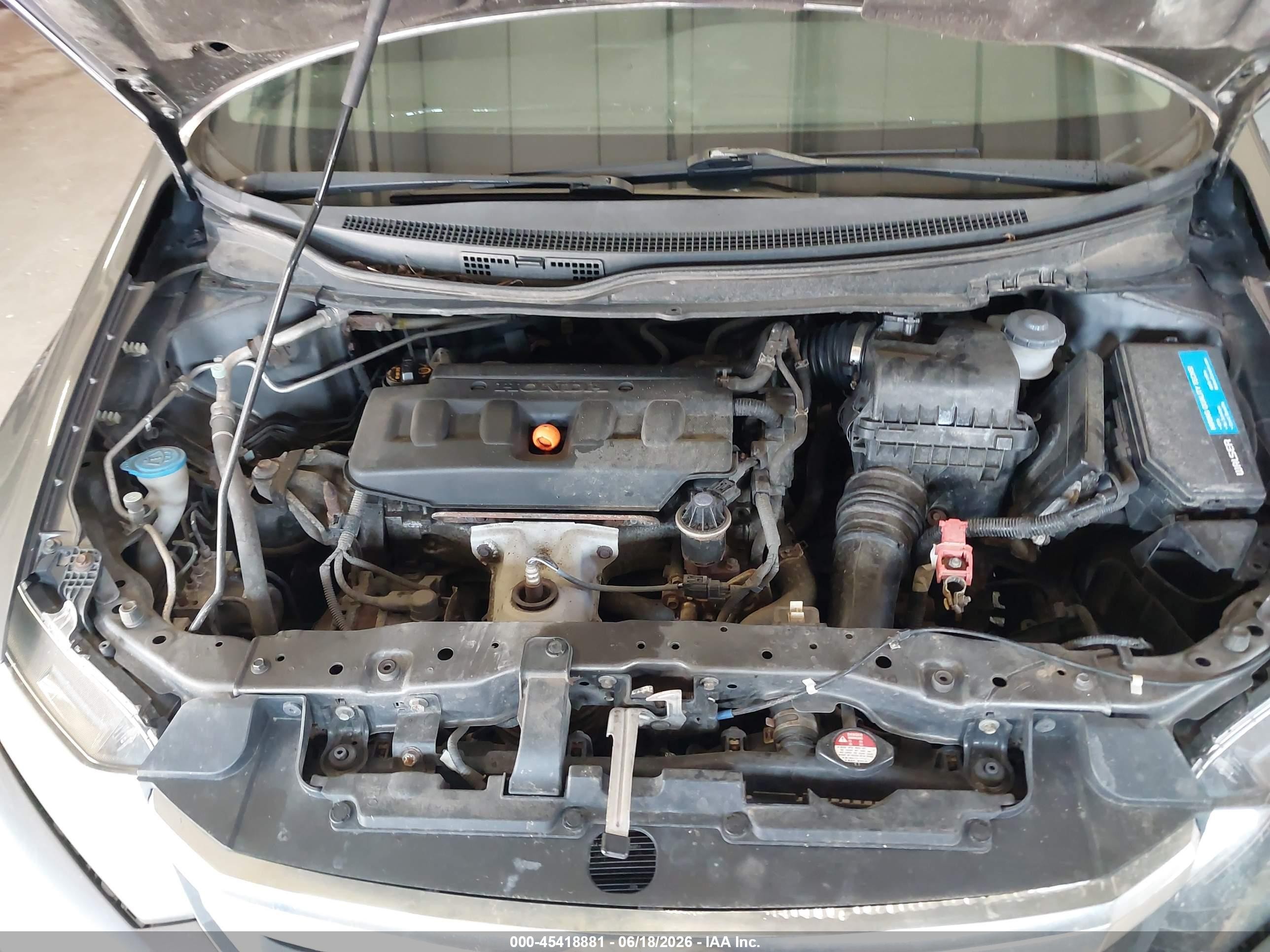 2012 Honda Civic Ex Gray vin: 19XFB2F88CE010431