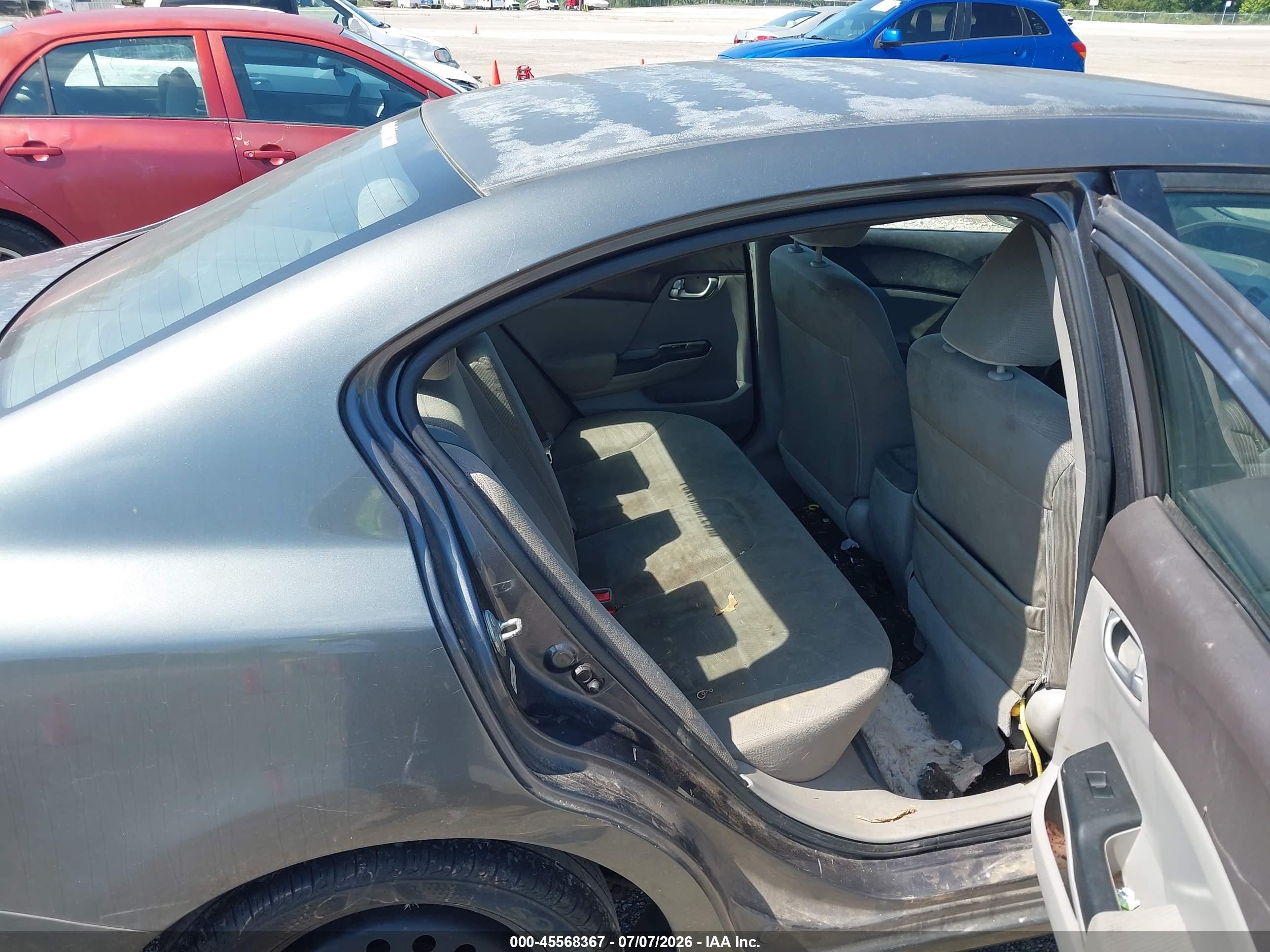 2012 Honda Civic Ex Gray vin: 19XFB2F88CE019338