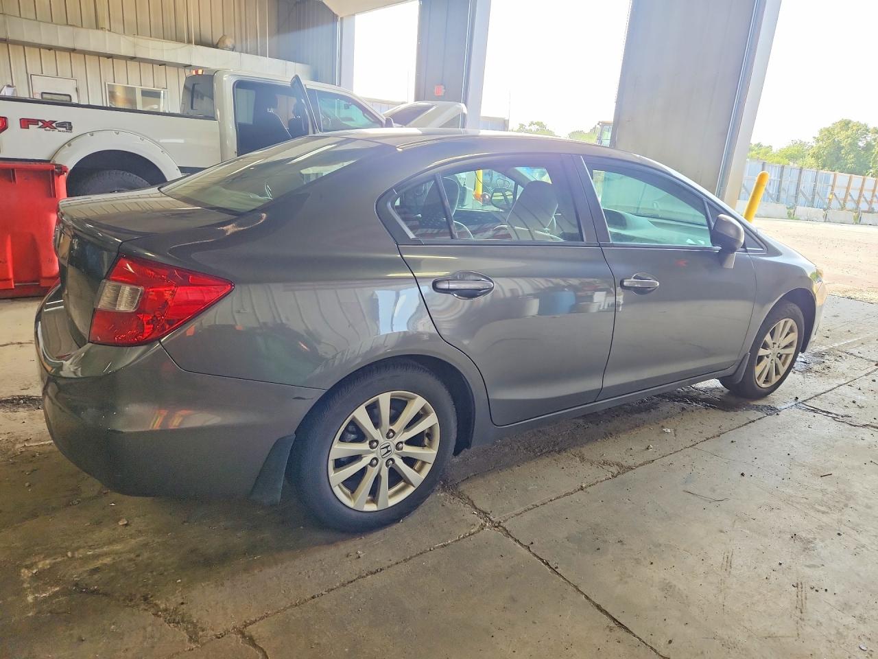 2012 Honda Civic Ex Gray vin: 19XFB2F88CE019890