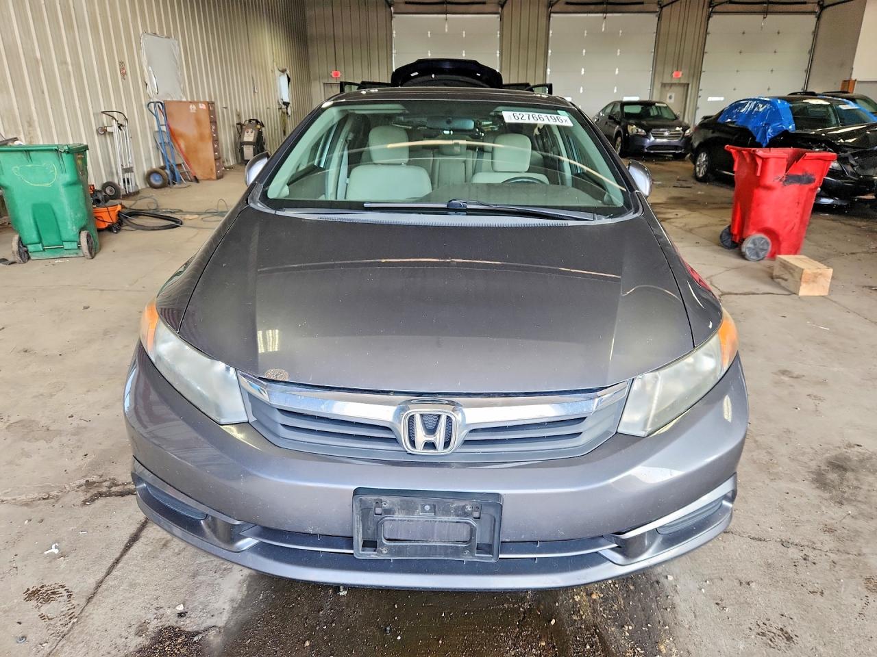 2012 Honda Civic Ex Gray vin: 19XFB2F88CE019890