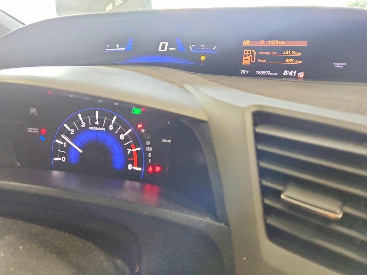 2012 Honda Civic Ex Gray vin: 19XFB2F88CE019890