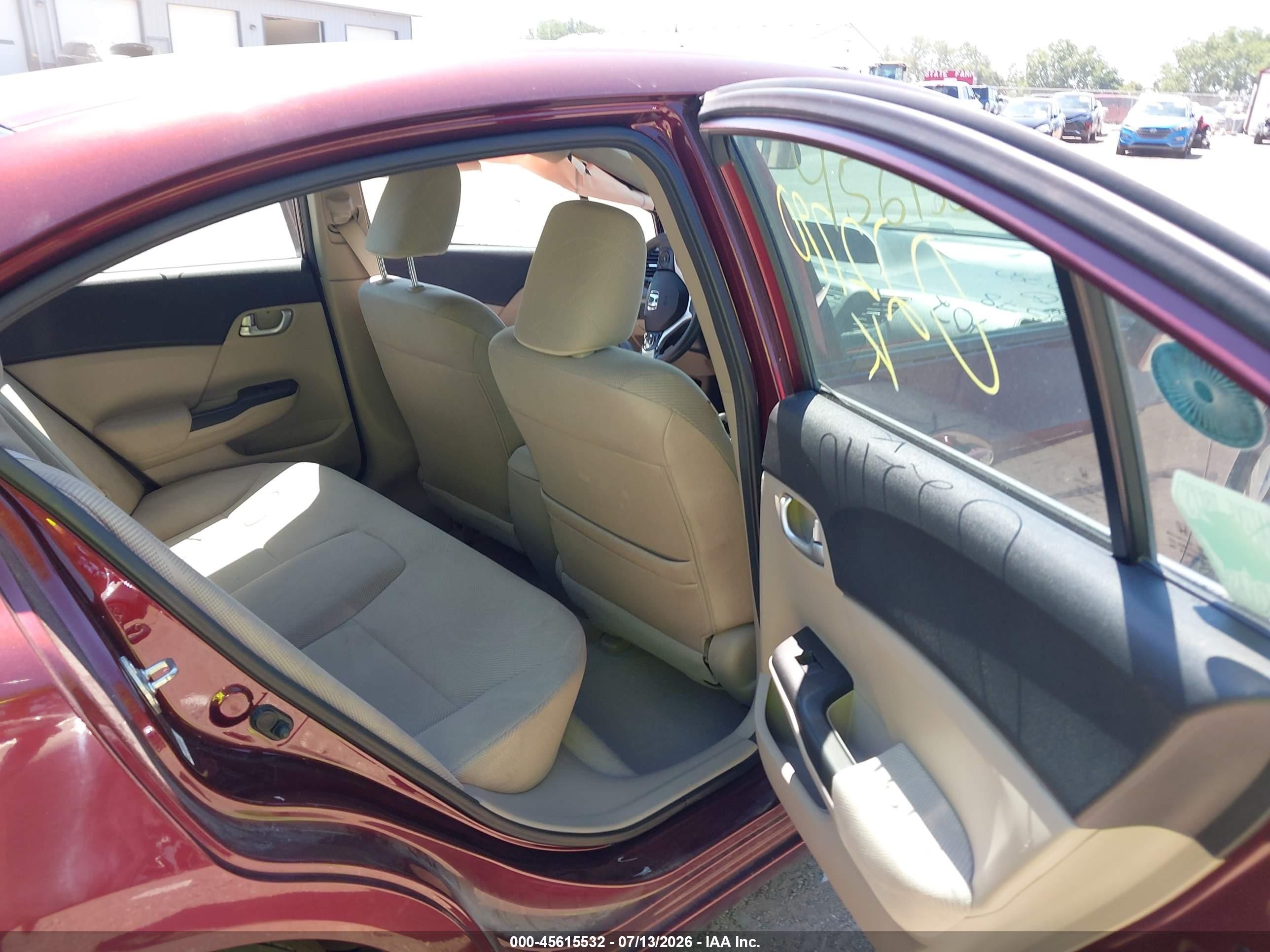 2012 Honda Civic Ex Red vin: 19XFB2F88CE022790