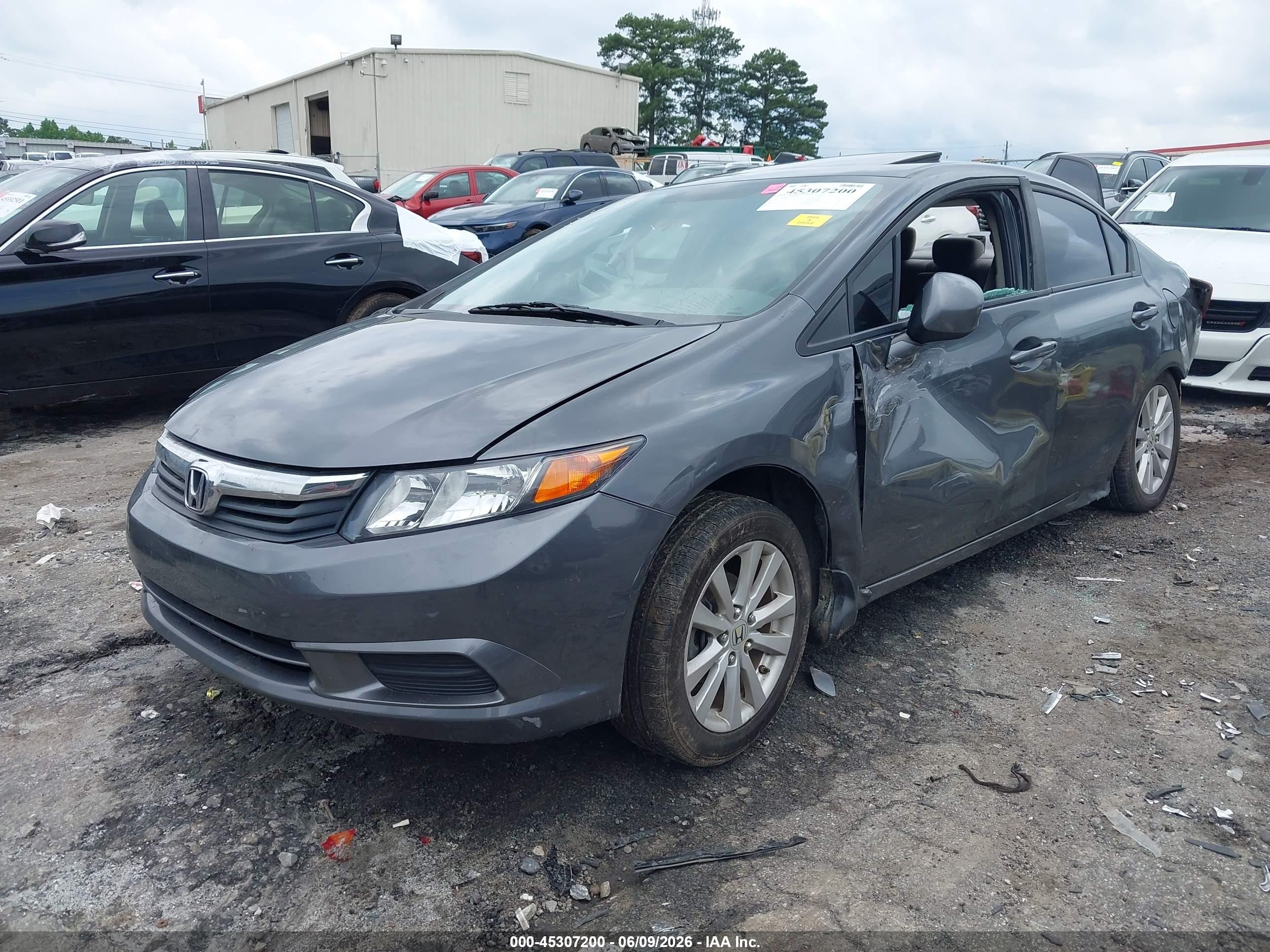 2012 Honda Civic Ex Silver vin: 19XFB2F88CE033577