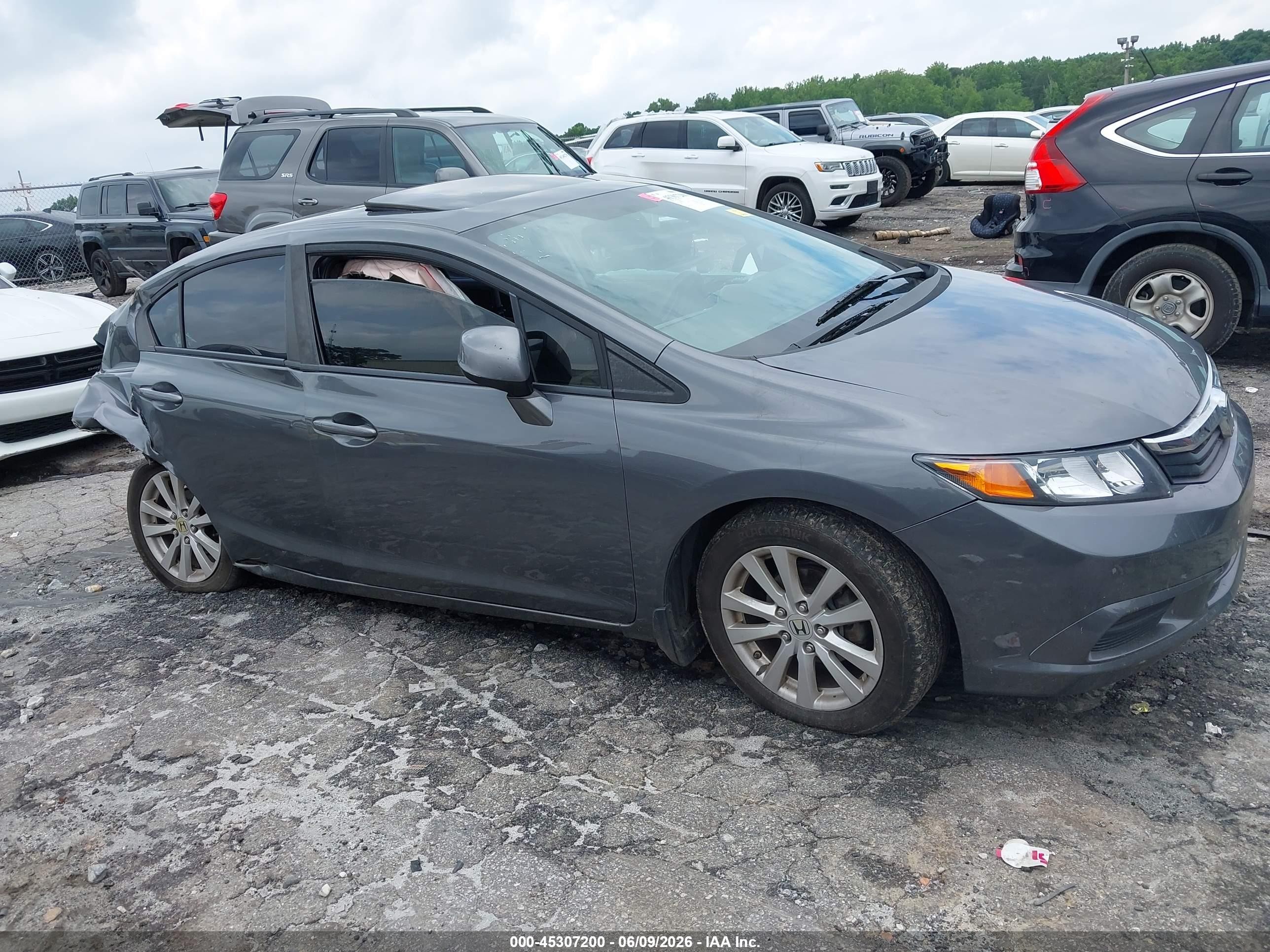 2012 Honda Civic Ex Silver vin: 19XFB2F88CE033577