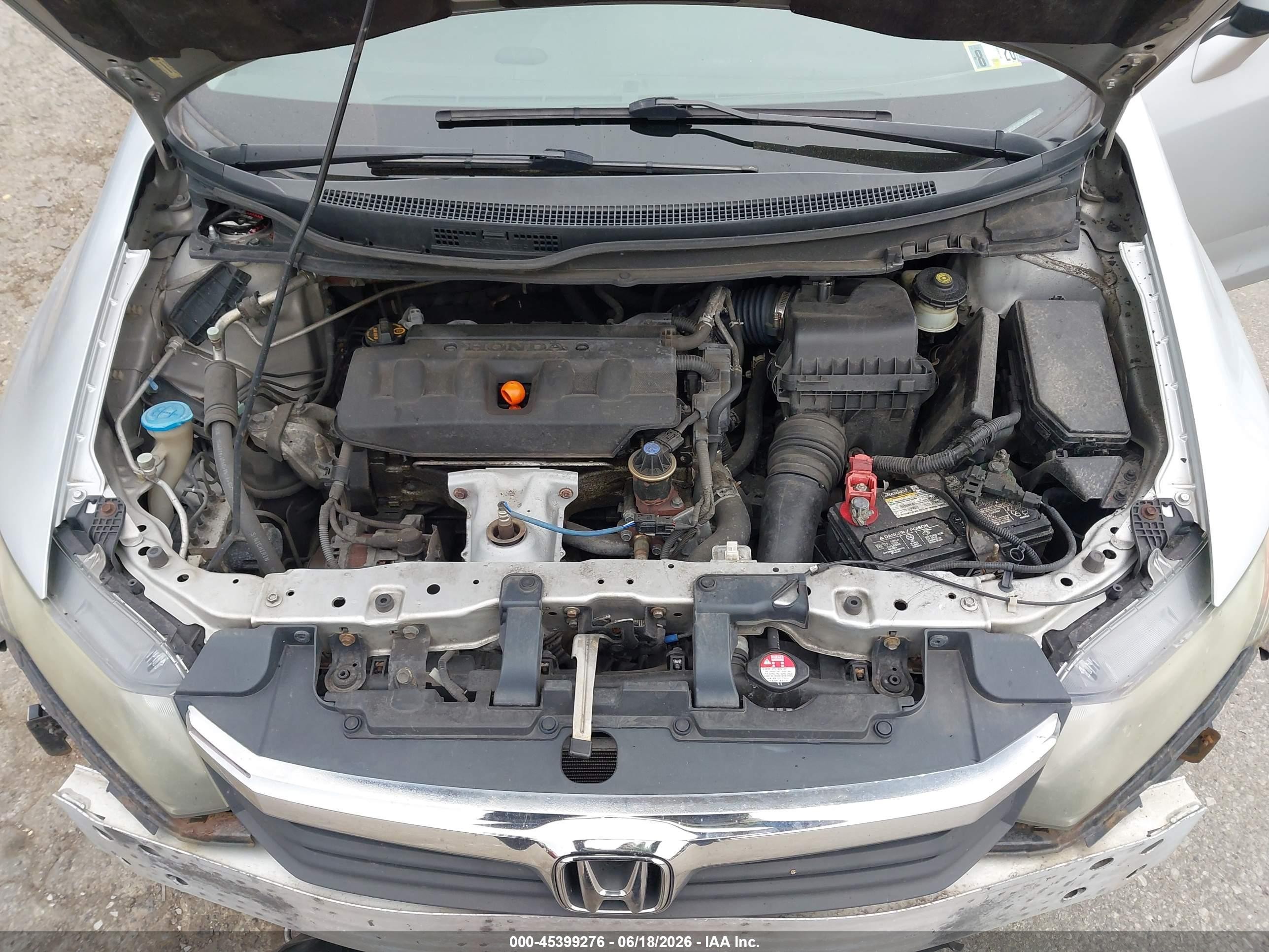 2012 Honda Civic Ex Silver vin: 19XFB2F88CE035555