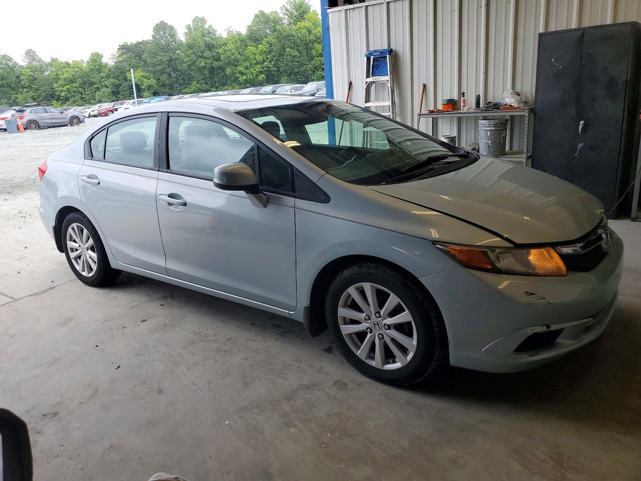 2012 Honda Civic Ex Silver vin: 19XFB2F88CE039122