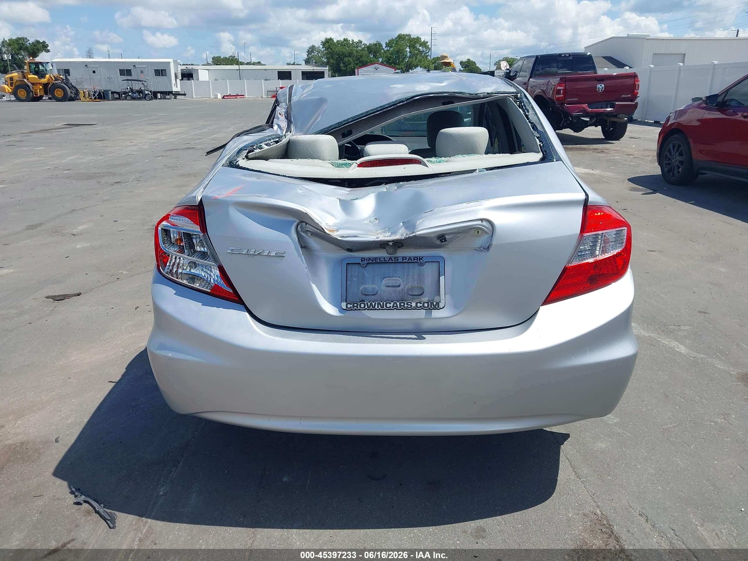 2012 Honda Civic Ex Silver vin: 19XFB2F88CE046524