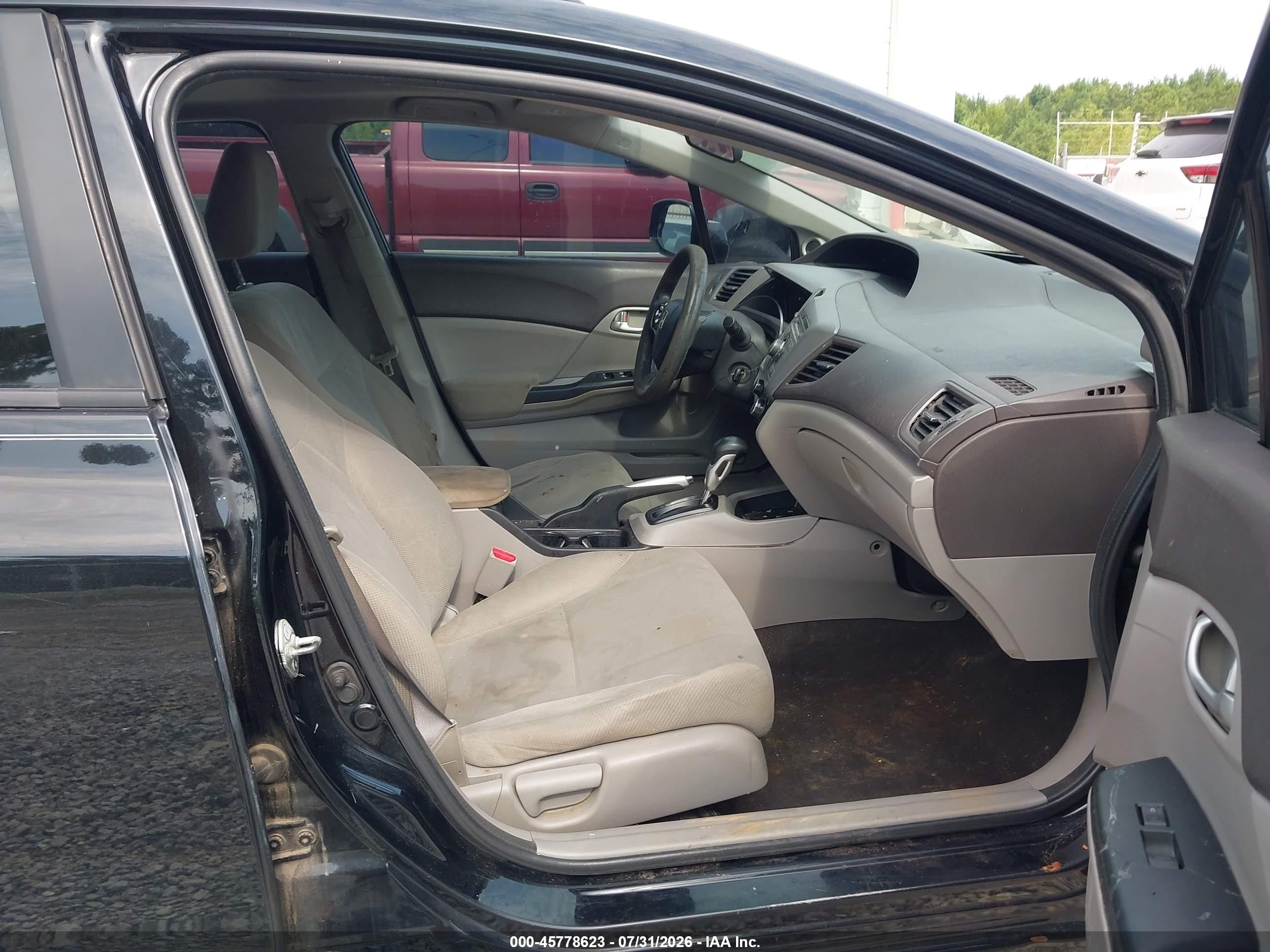 2012 Honda Civic Ex Black vin: 19XFB2F88CE050055