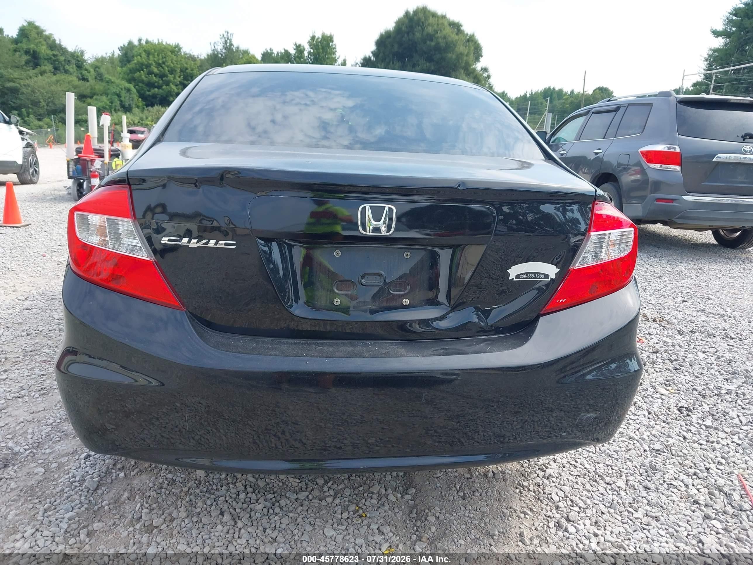 2012 Honda Civic Ex Black vin: 19XFB2F88CE050055