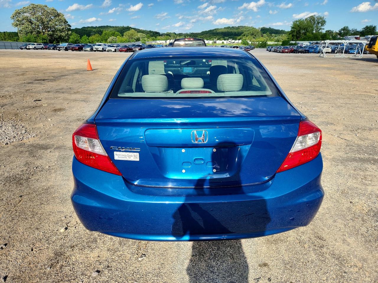 2012 Honda Civic Ex Синий vin: 19XFB2F88CE082004