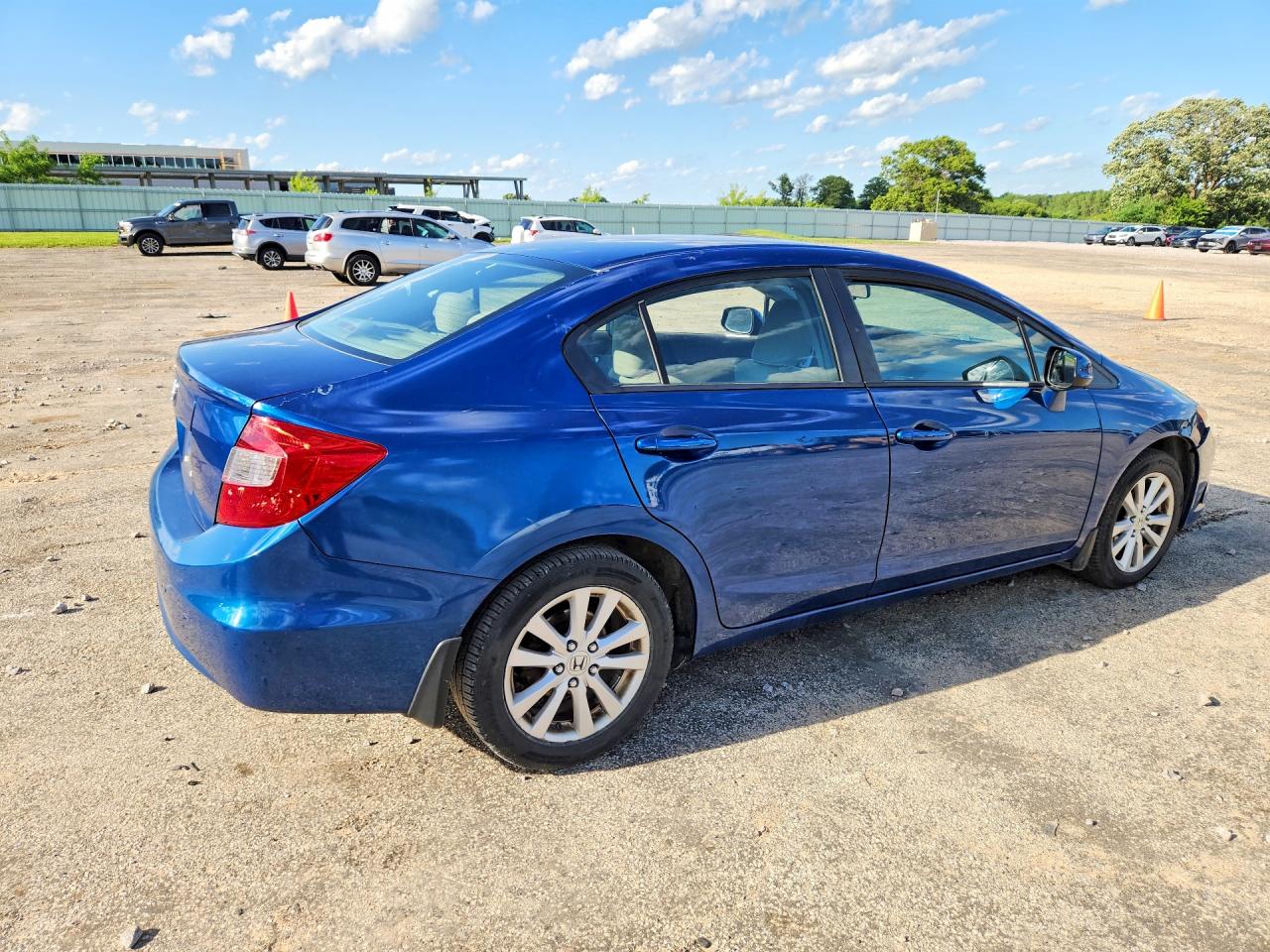 2012 Honda Civic Ex Синий vin: 19XFB2F88CE082004