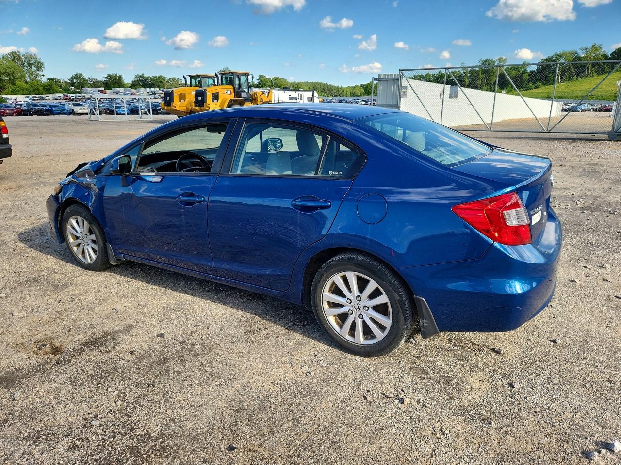 2012 Honda Civic Ex Синий vin: 19XFB2F88CE082004